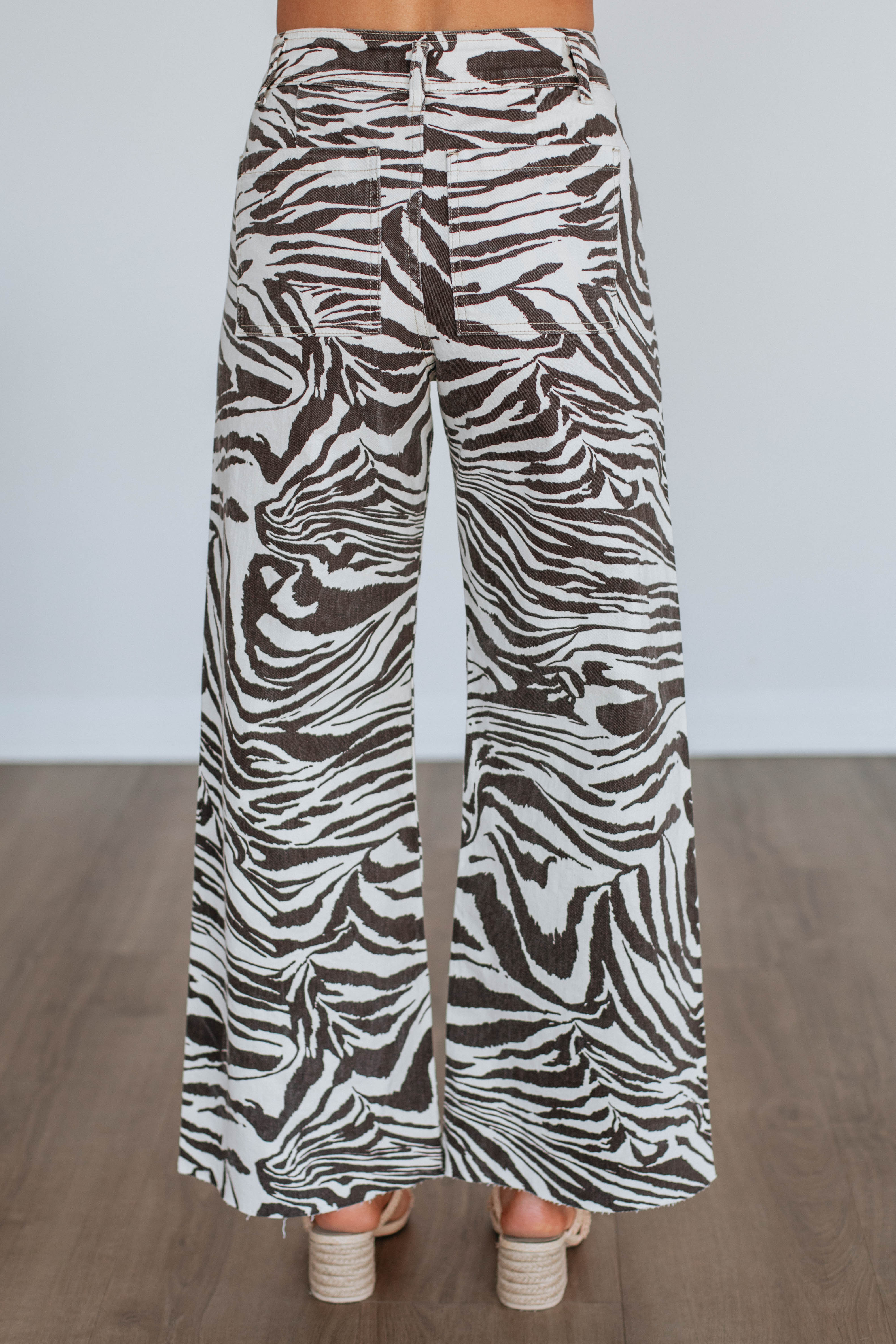 Jazette Wide Leg Pants - Chocolate