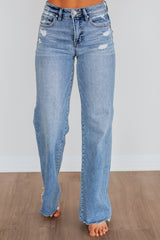 Adelyn Risen Jeans - Medium Wash