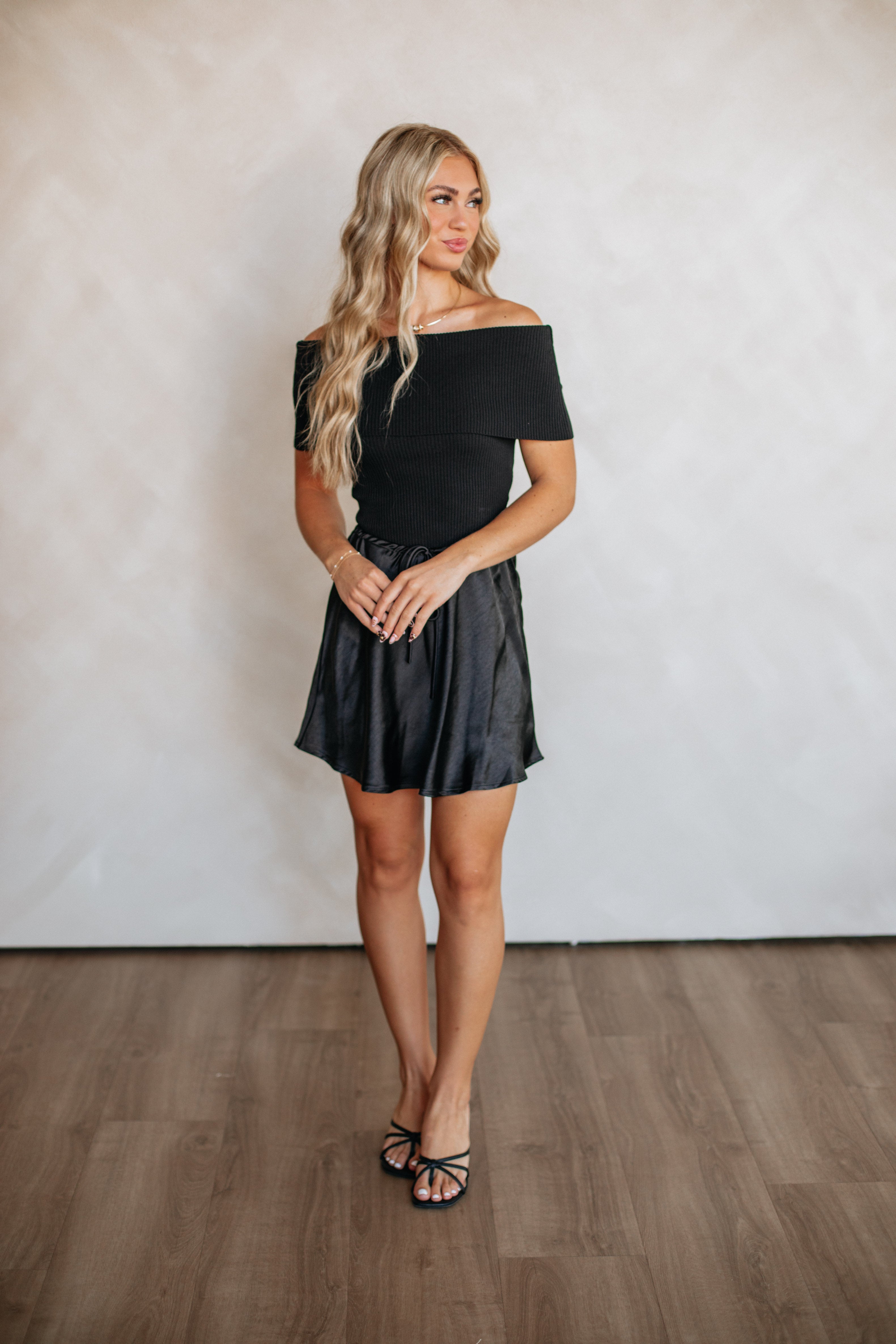 Just Say When Skirt - Black