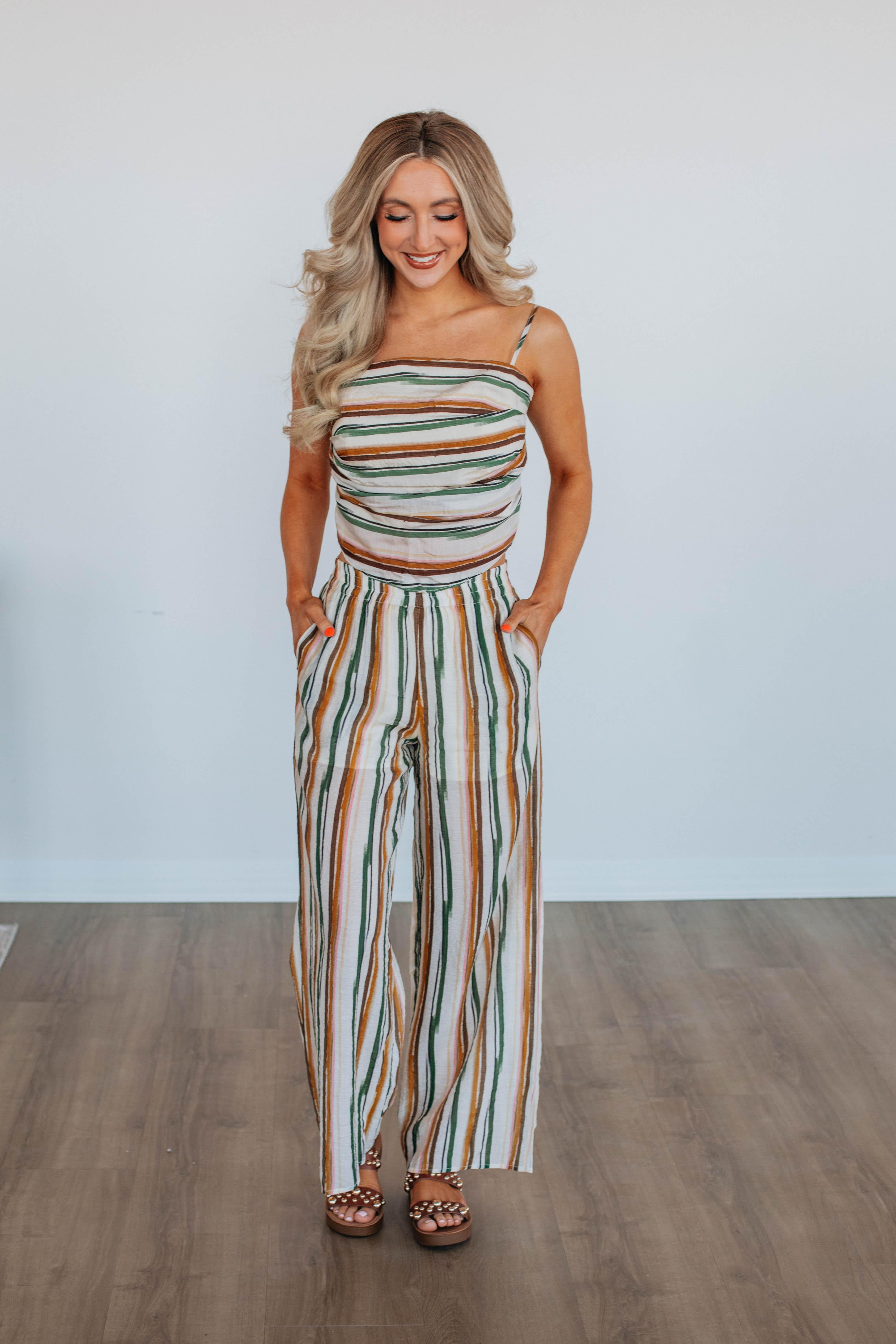 Karey Striped Pants