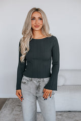Jade Ribbed Top