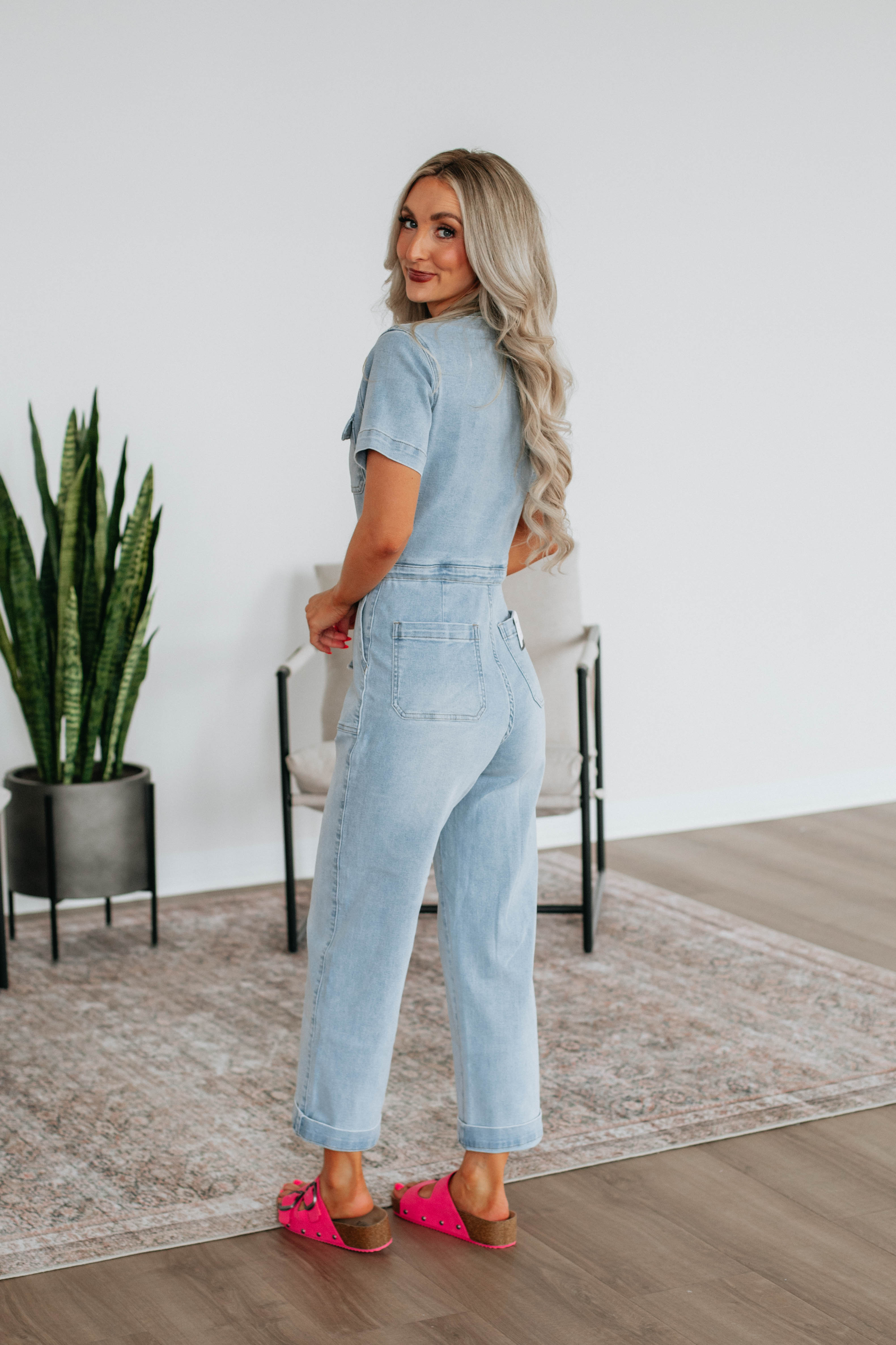 Caroline KanCan Denim Jumpsuit