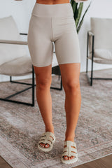 Kaylor Biker Shorts - Beige