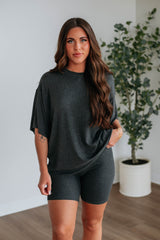 Kaylor Biker Shorts - Charcoal