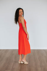 Kiah Midi Dress - Salsa