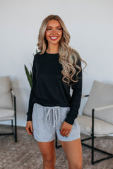 Gracyn Lounge Shorts - Heather Grey