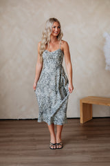 Taya Leopard Midi Dress