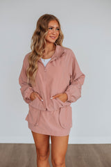 Trusting My Instincts Skort - Dusty Pink