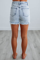 Maddie Risen Shorts - Vintage Light Wash