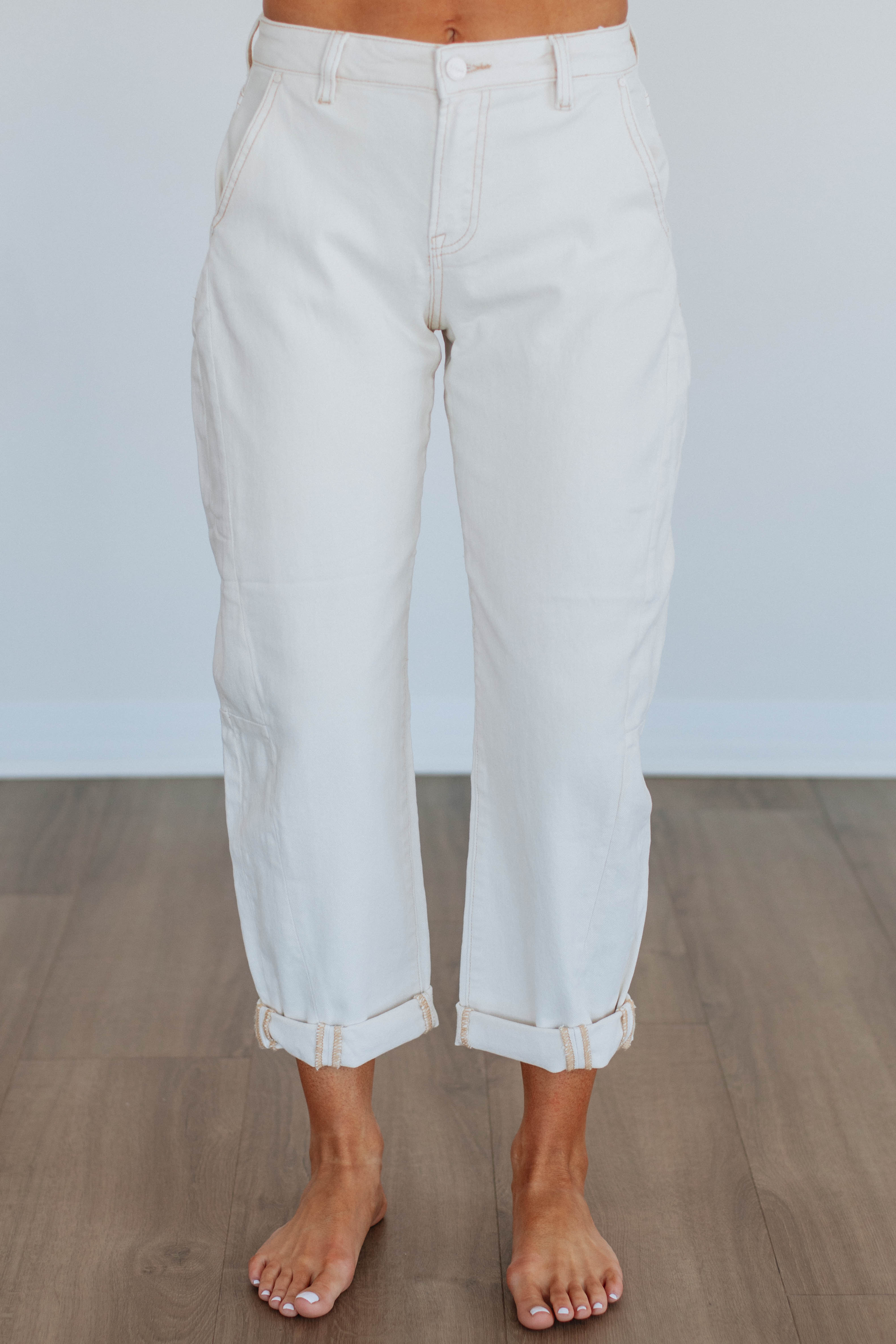 Mallorie Risen Jeans - Ivory