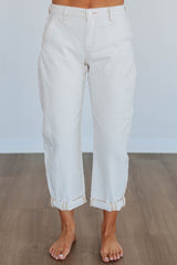 Mallorie Risen Jeans - Ivory