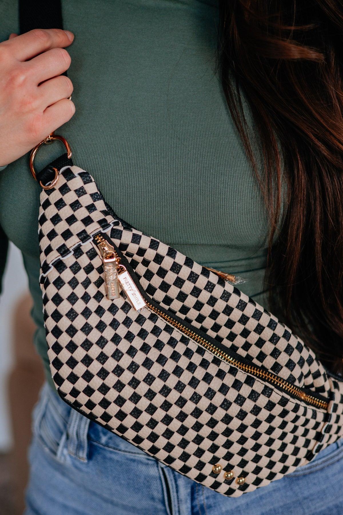 Tricia Checkered Bum Bag