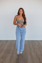 Elena Basic Bodysuit - Mushroom