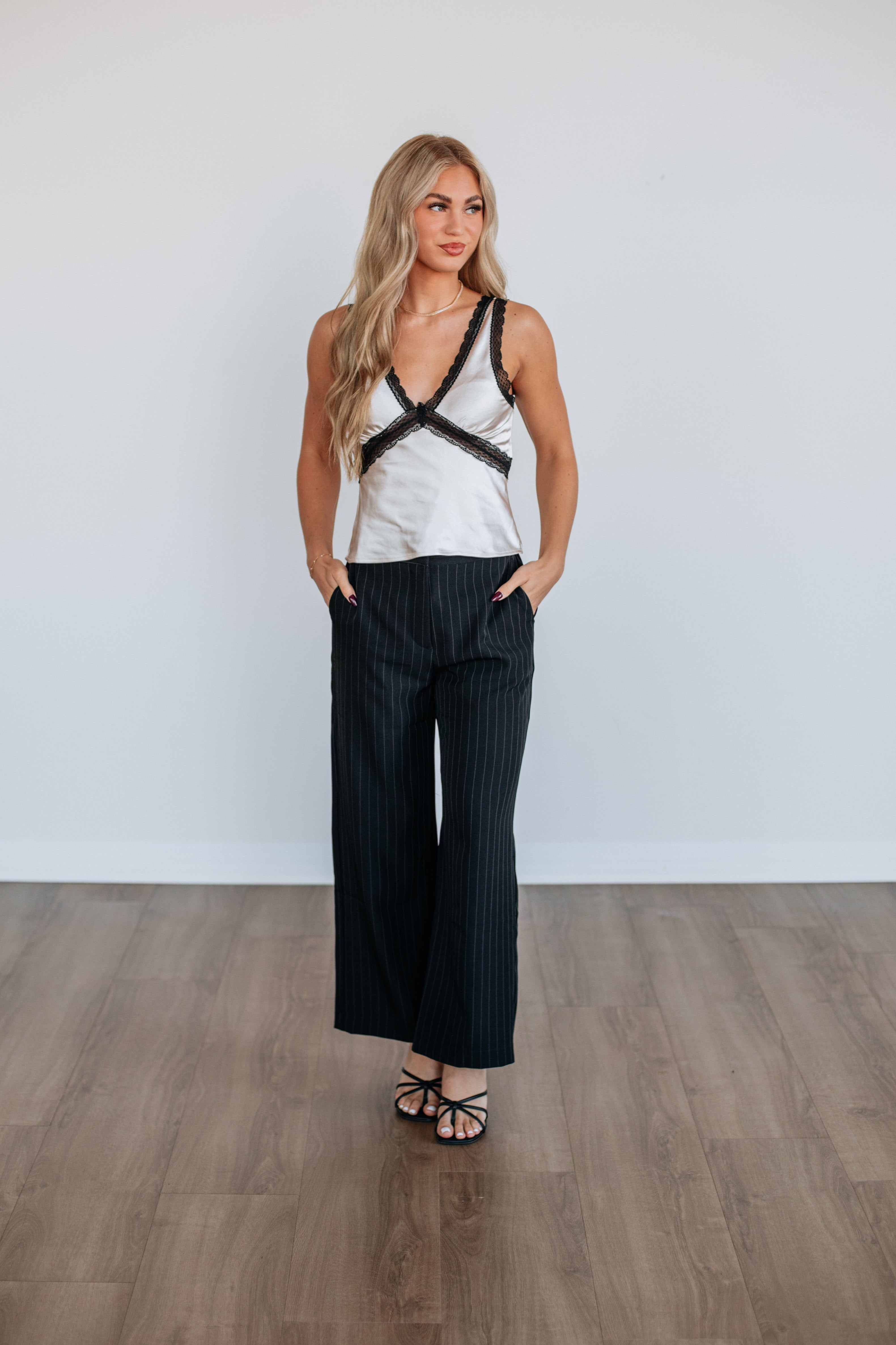 Molly Pinstriped Trousers