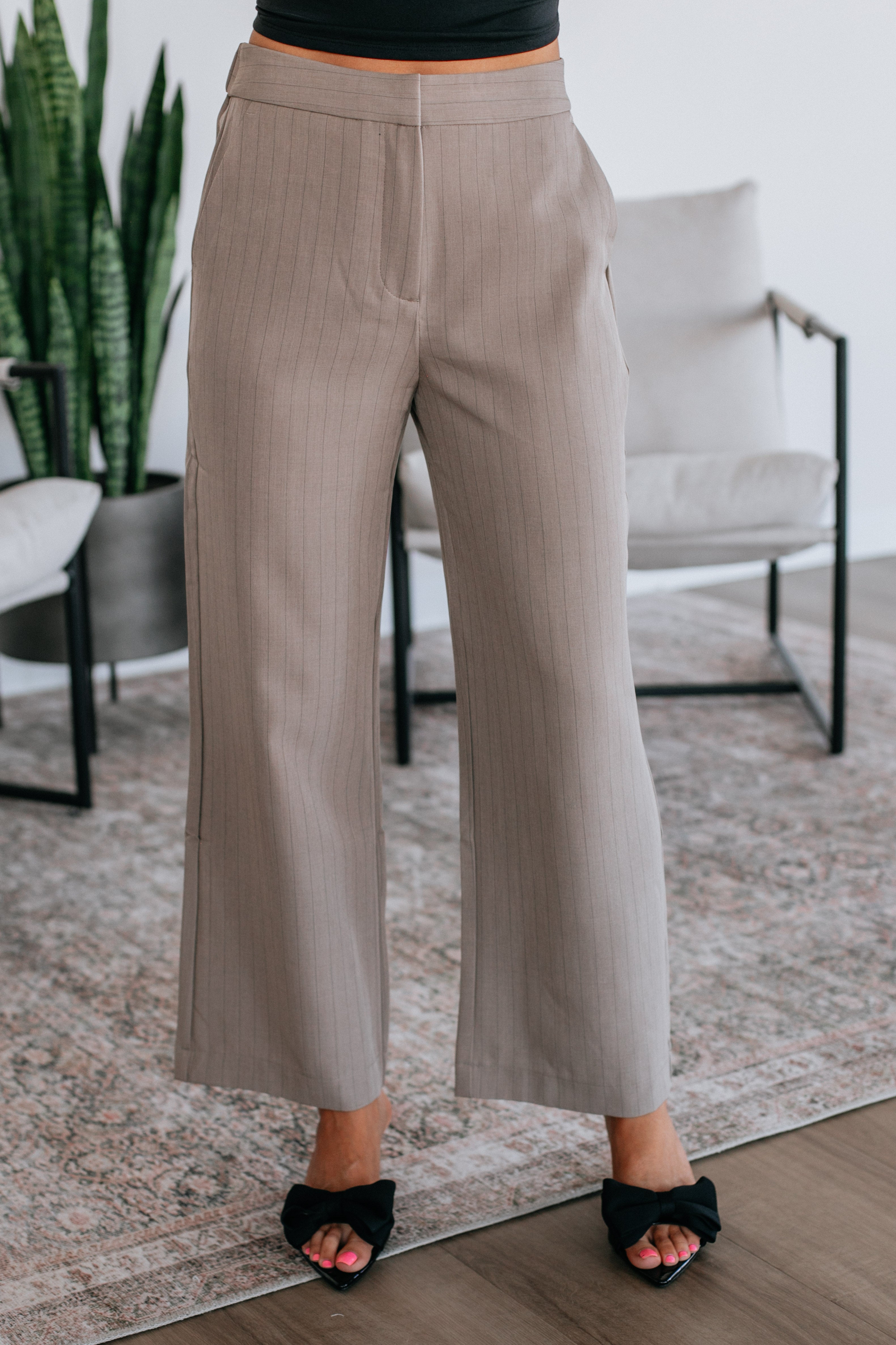 Molly Pinstriped Trousers