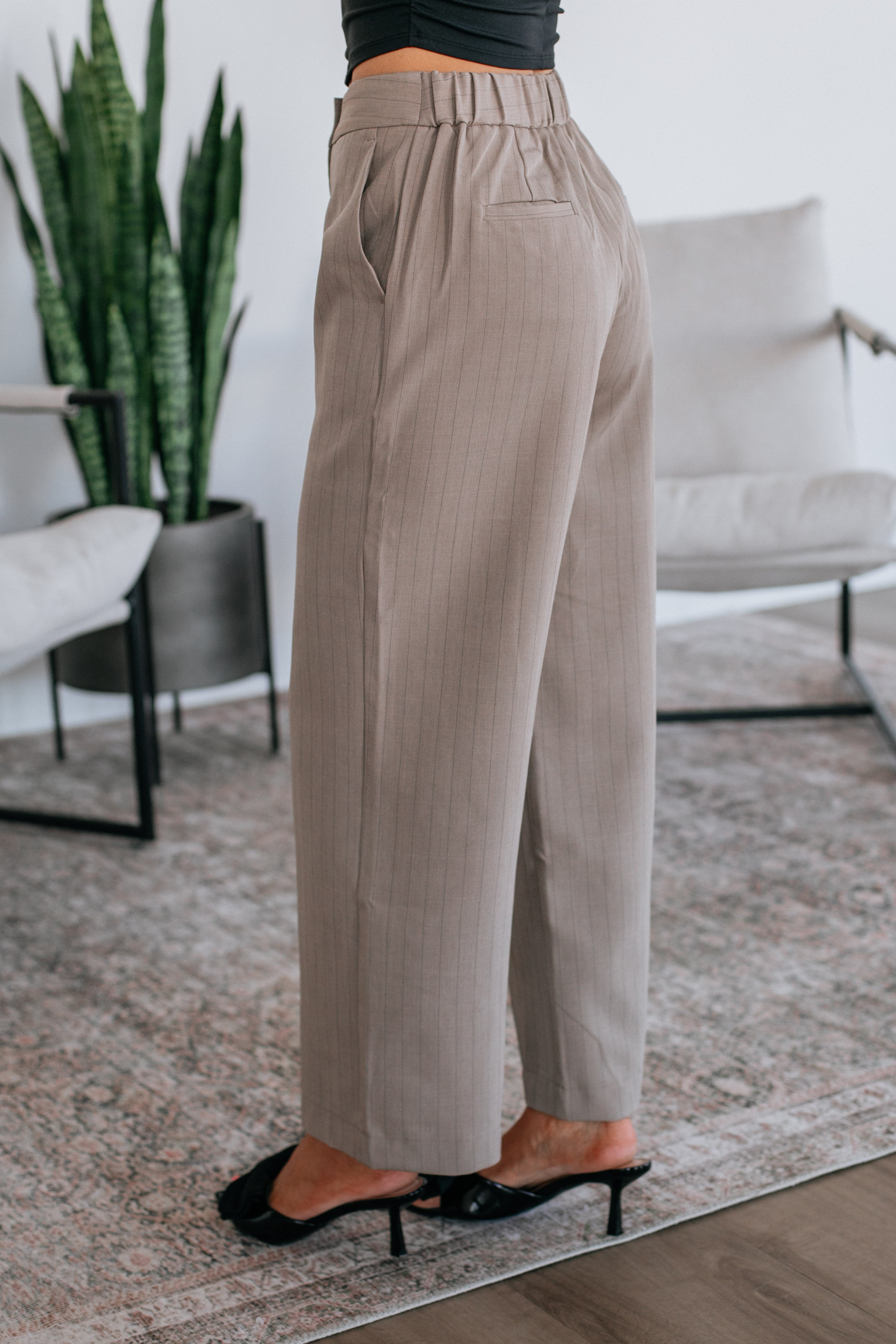 Molly Pinstriped Trousers