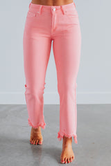 Neona Risen Jeans - Flamingo