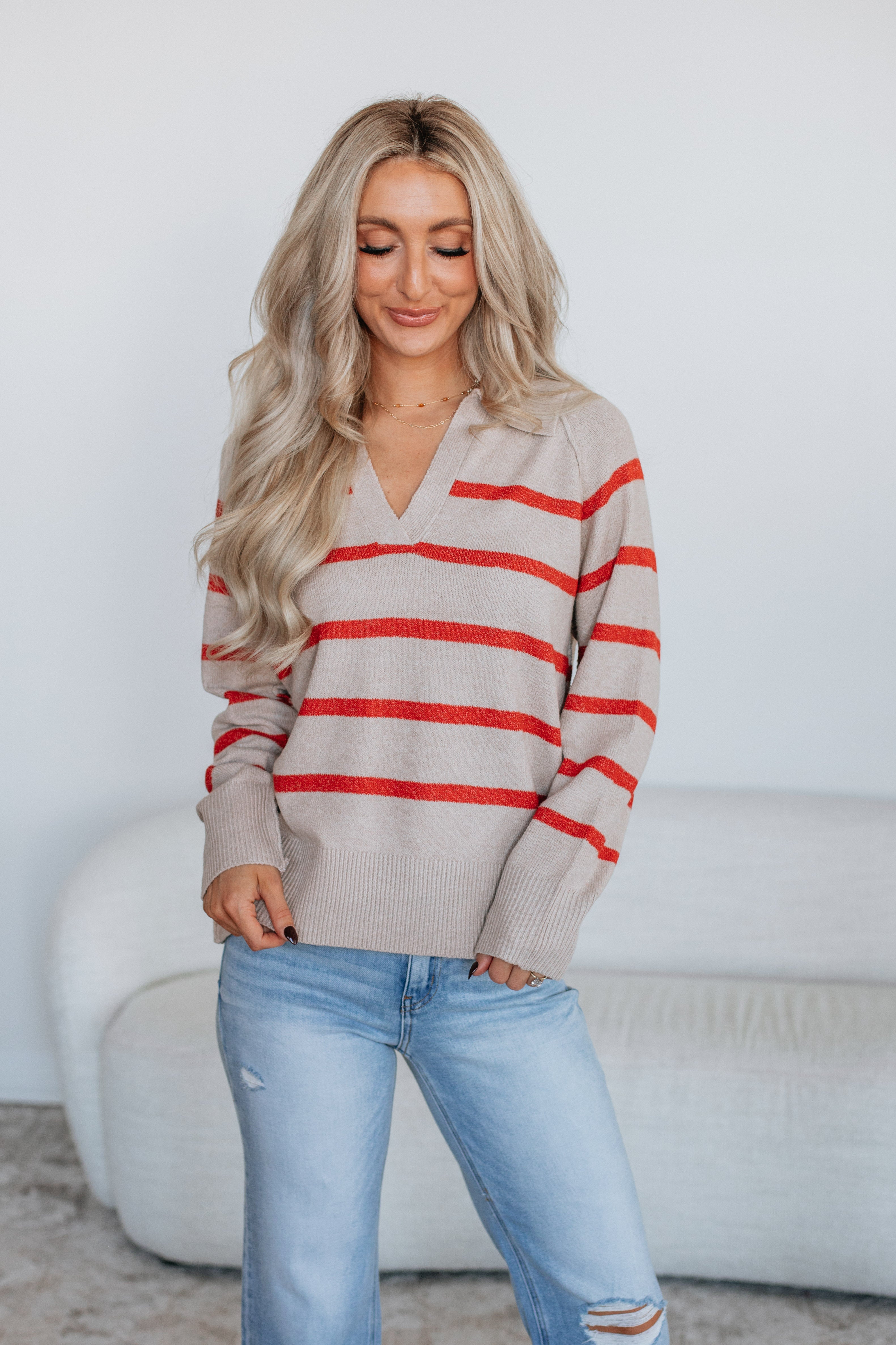 Danielle Striped Pullover