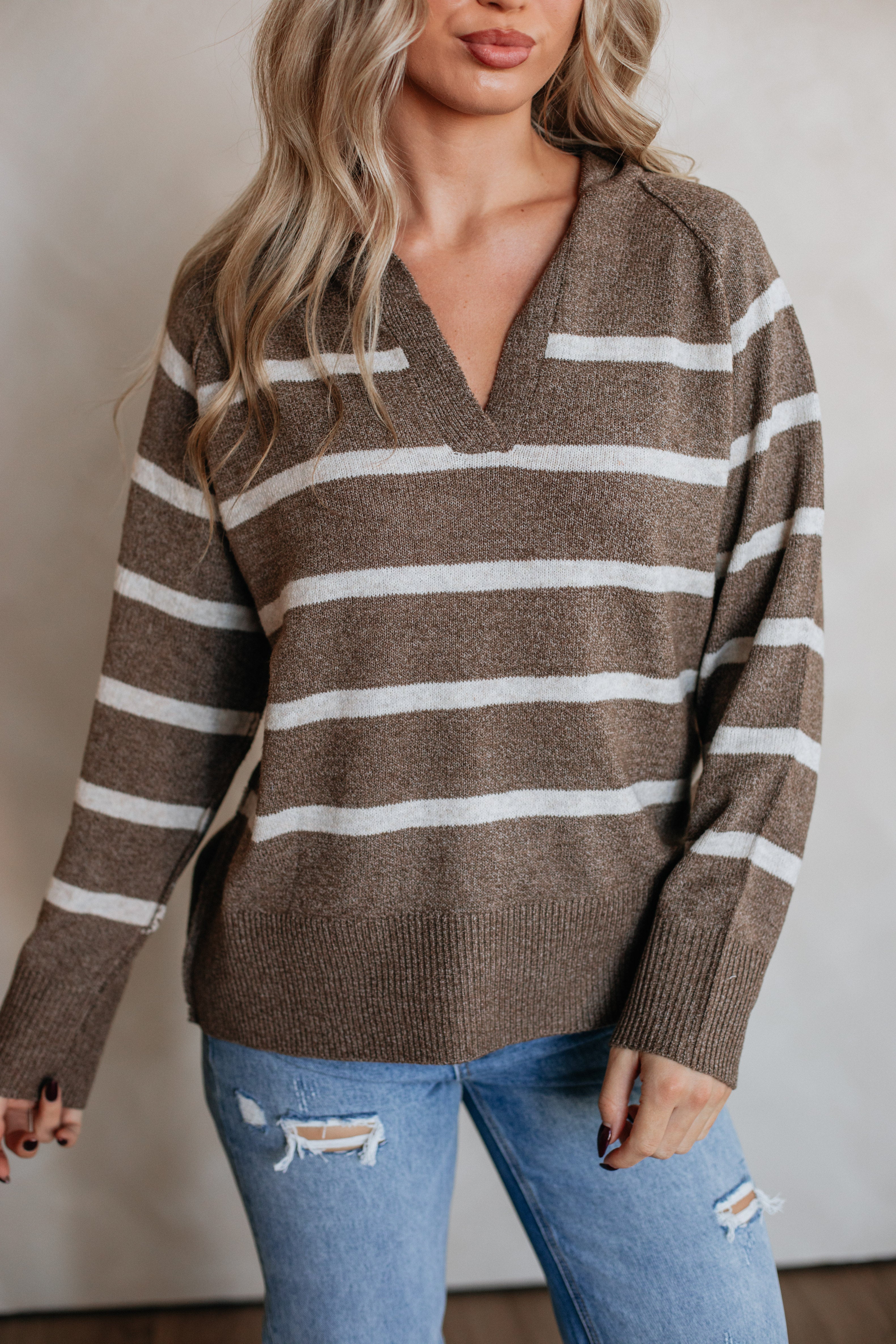 Danielle Striped Pullover