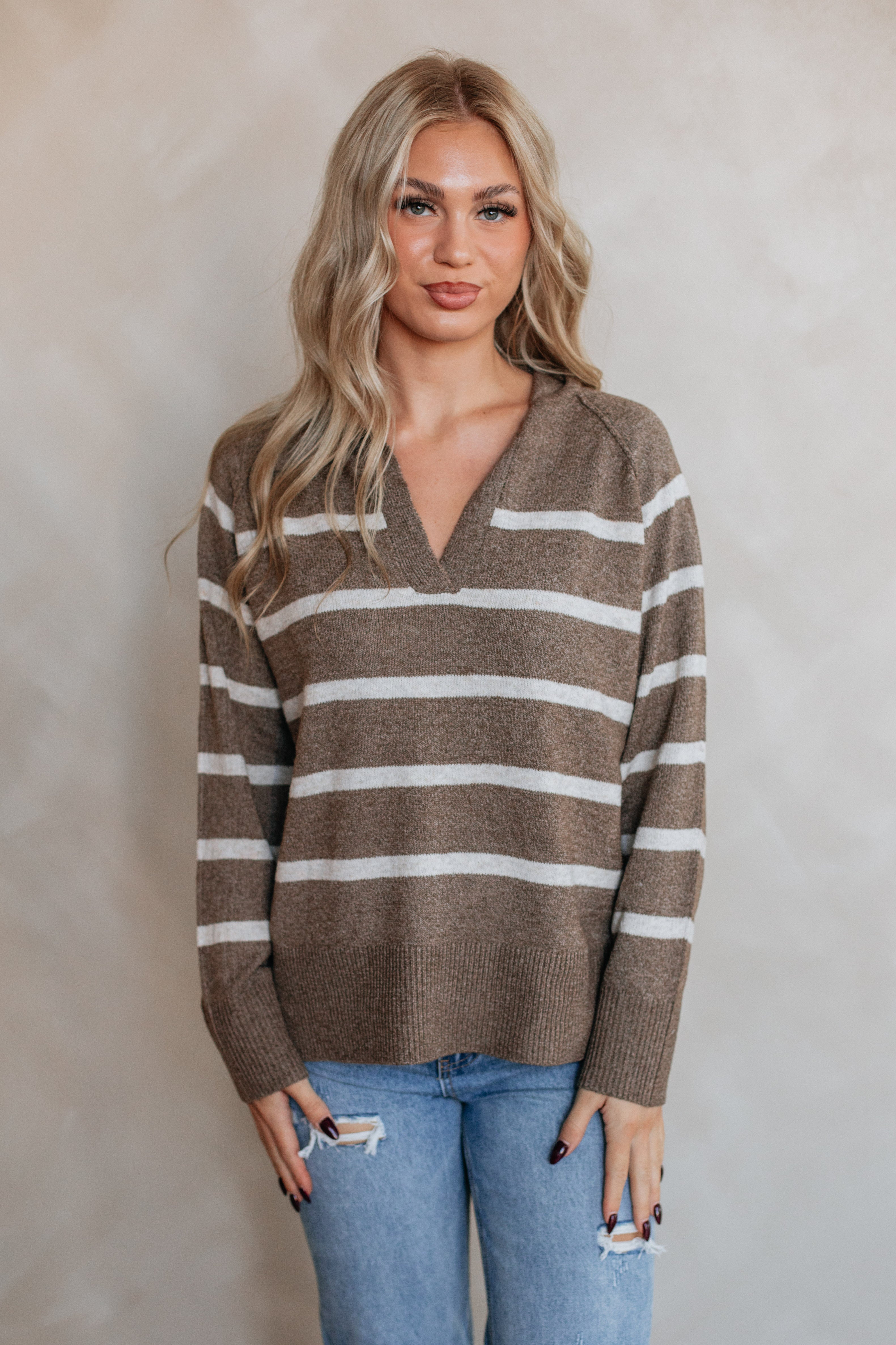Danielle Striped Pullover