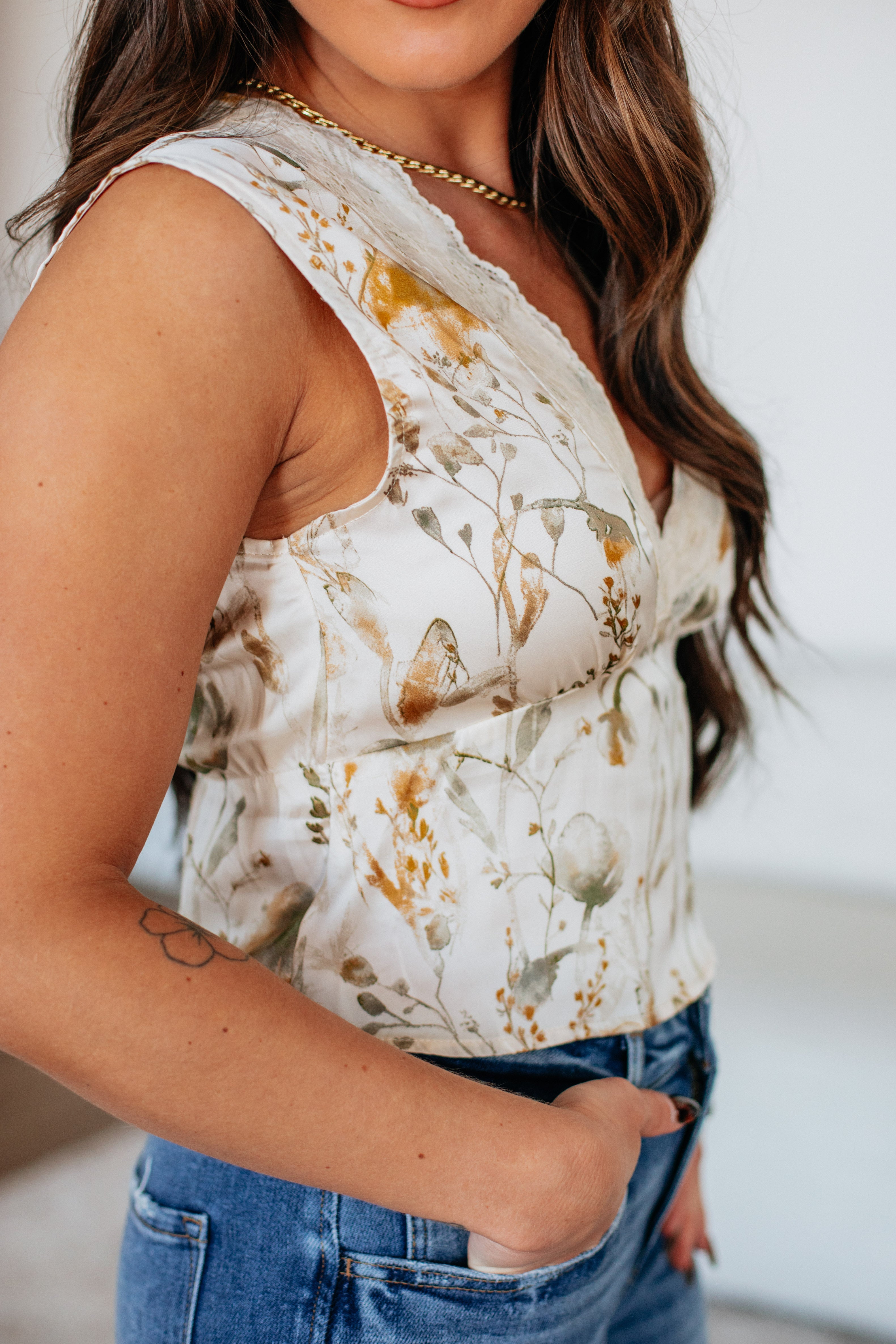Cyndella Floral Tank