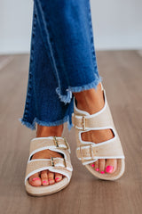One Step Closer Sandals - Natural Mix