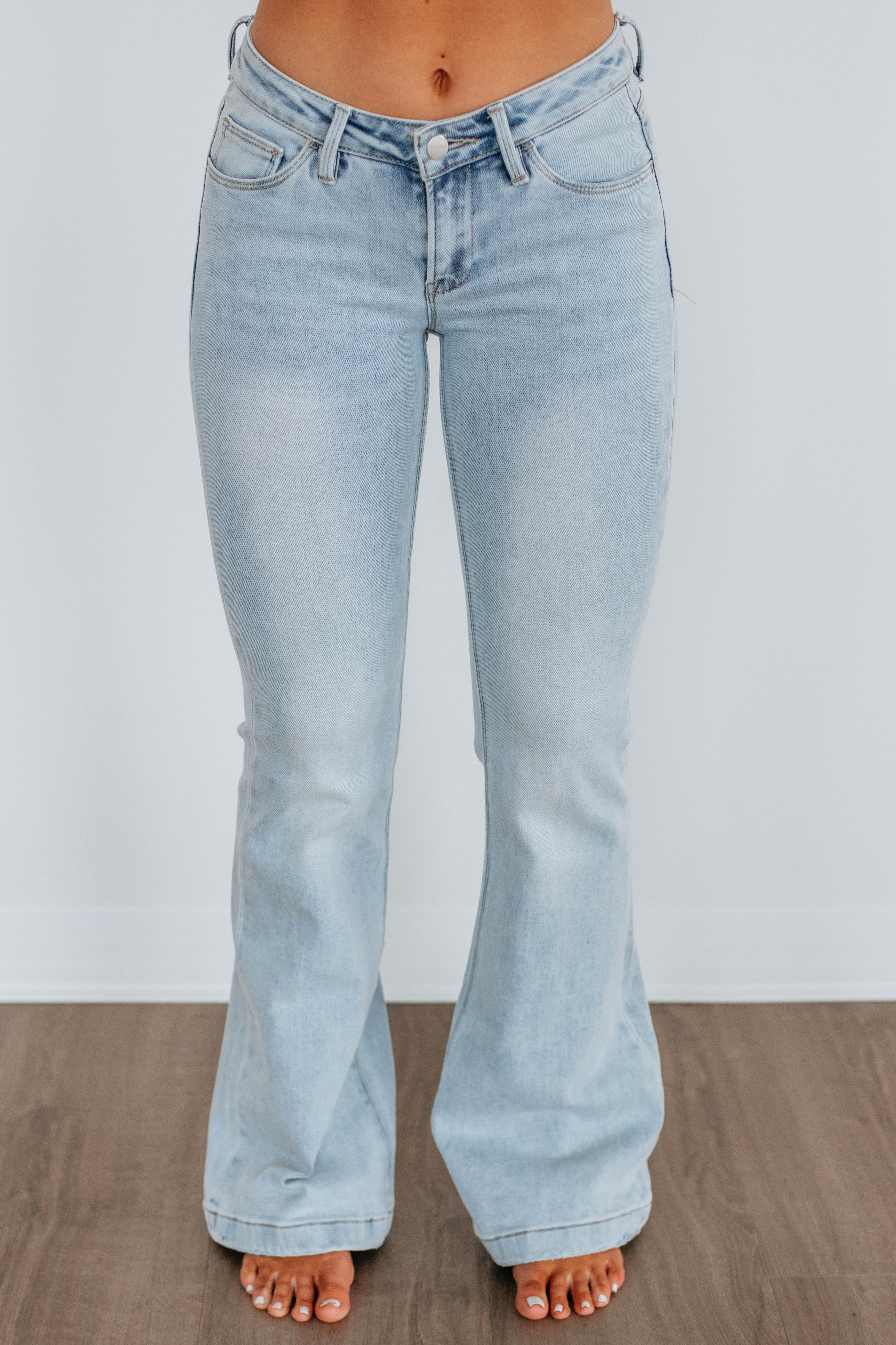 Palmer Risen Flare Jeans - Light Wash