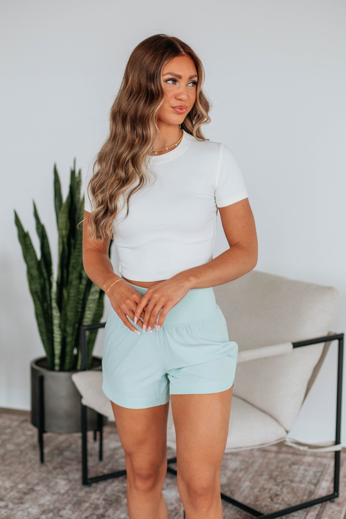 Rayla Active Shorts - Surf Spray