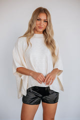 Vissa Satin Shorts - Black