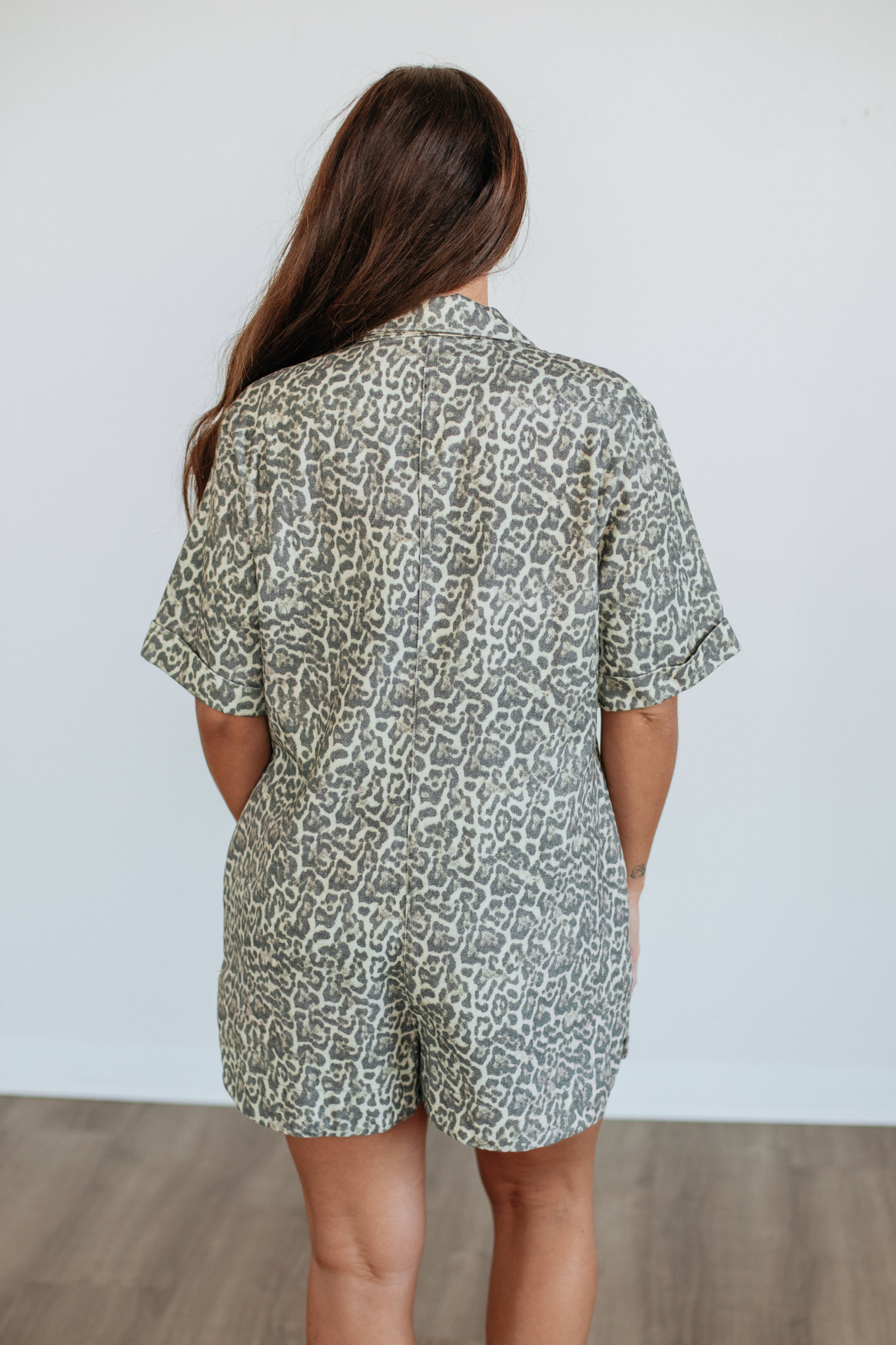 Roz Leopard Romper