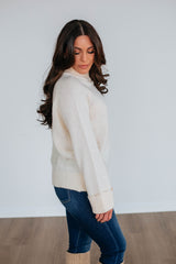 Samson Mock Neck Sweater - Cream