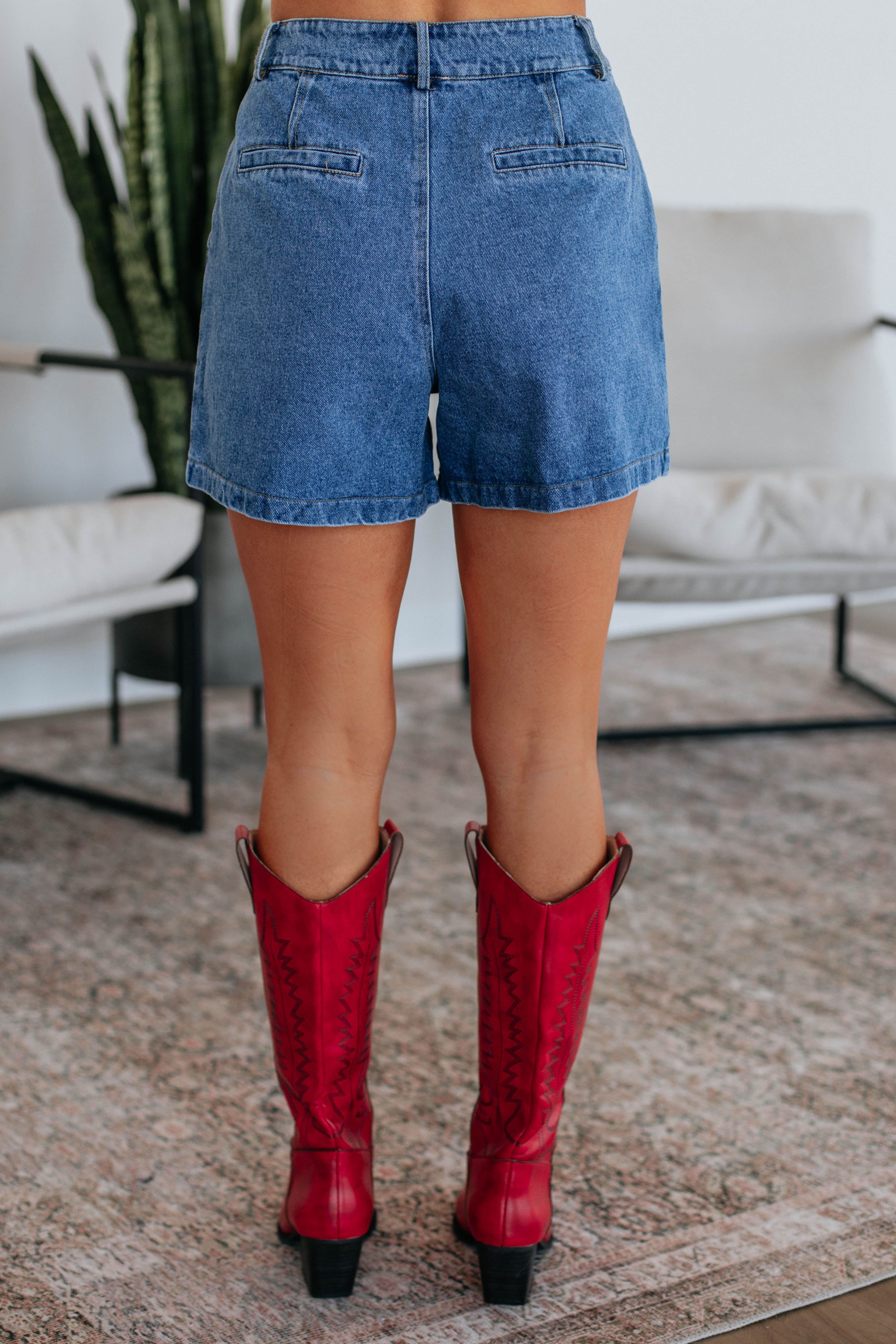 Sawyer Denim Shorts - Dark Wash