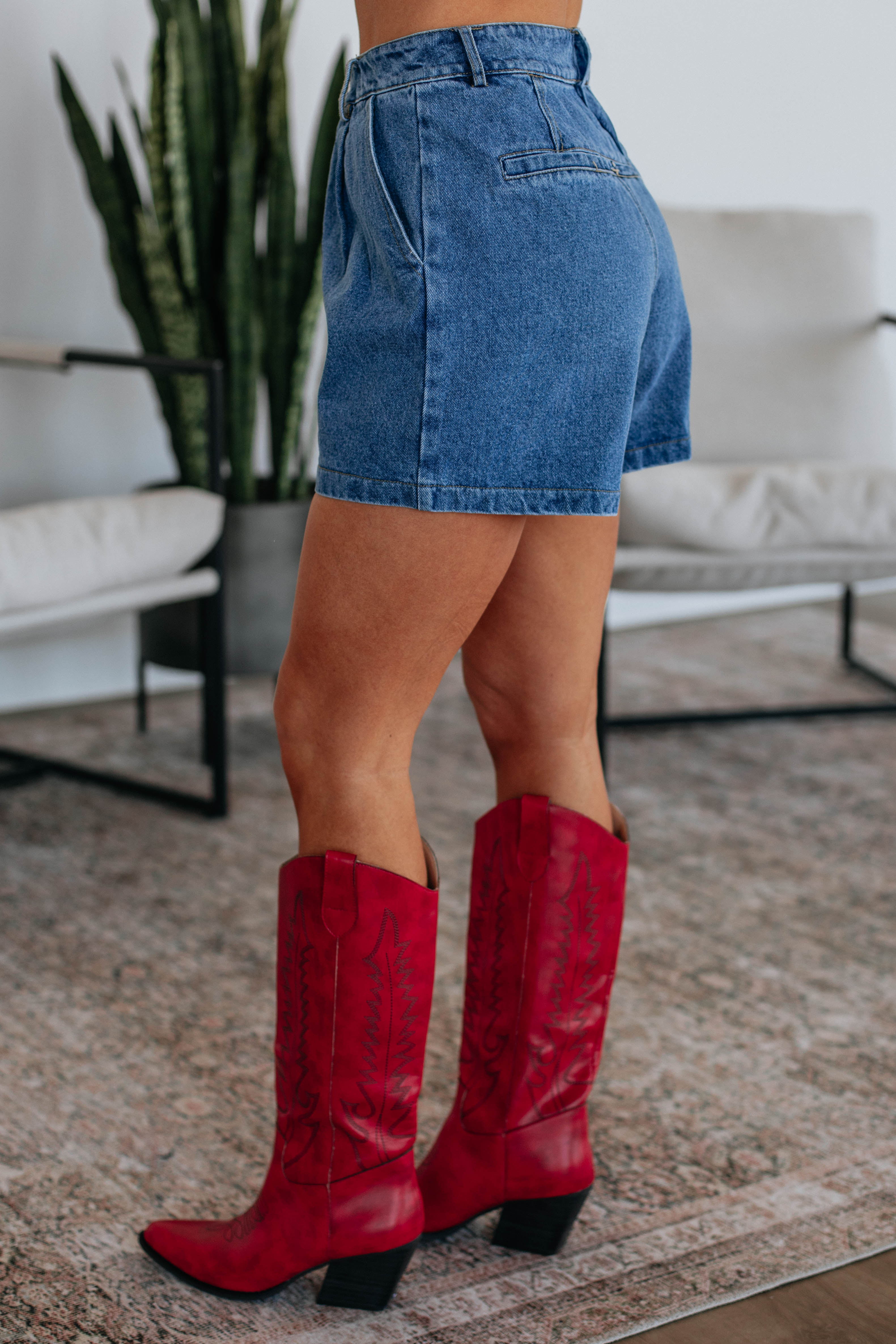 Sawyer Denim Shorts - Dark Wash