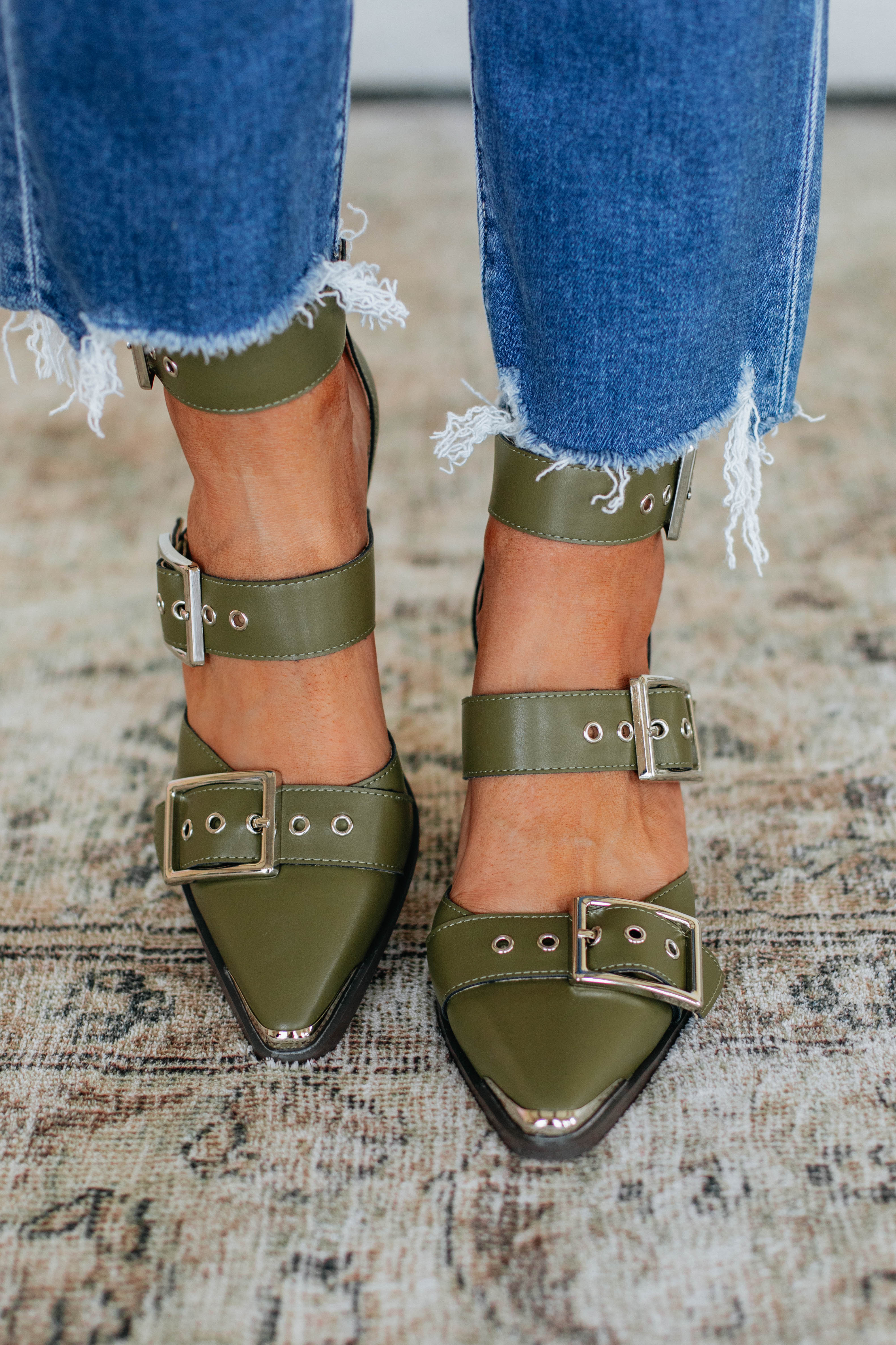 Proving My Point Heels - Olive