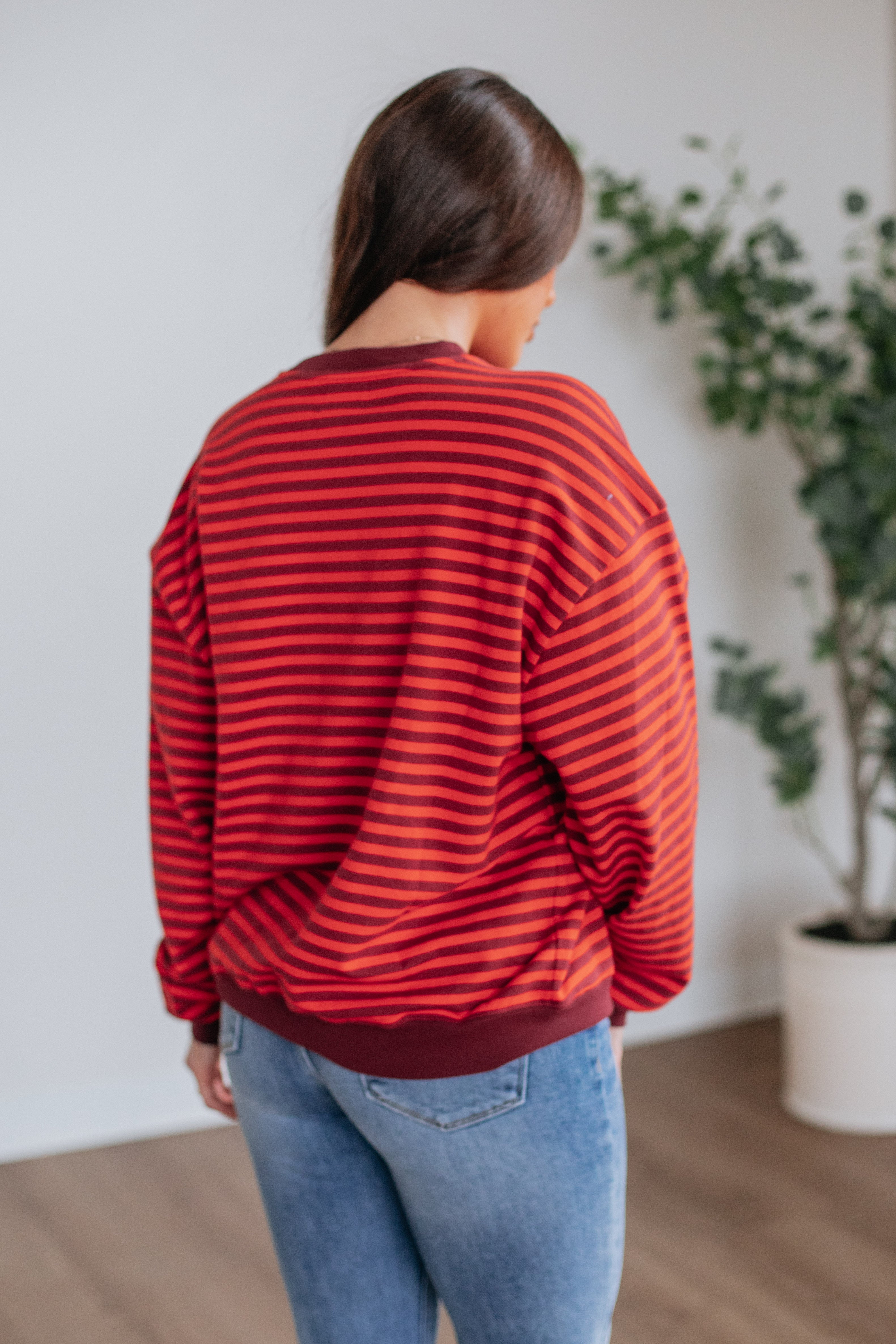 Baylee Striped Crewneck