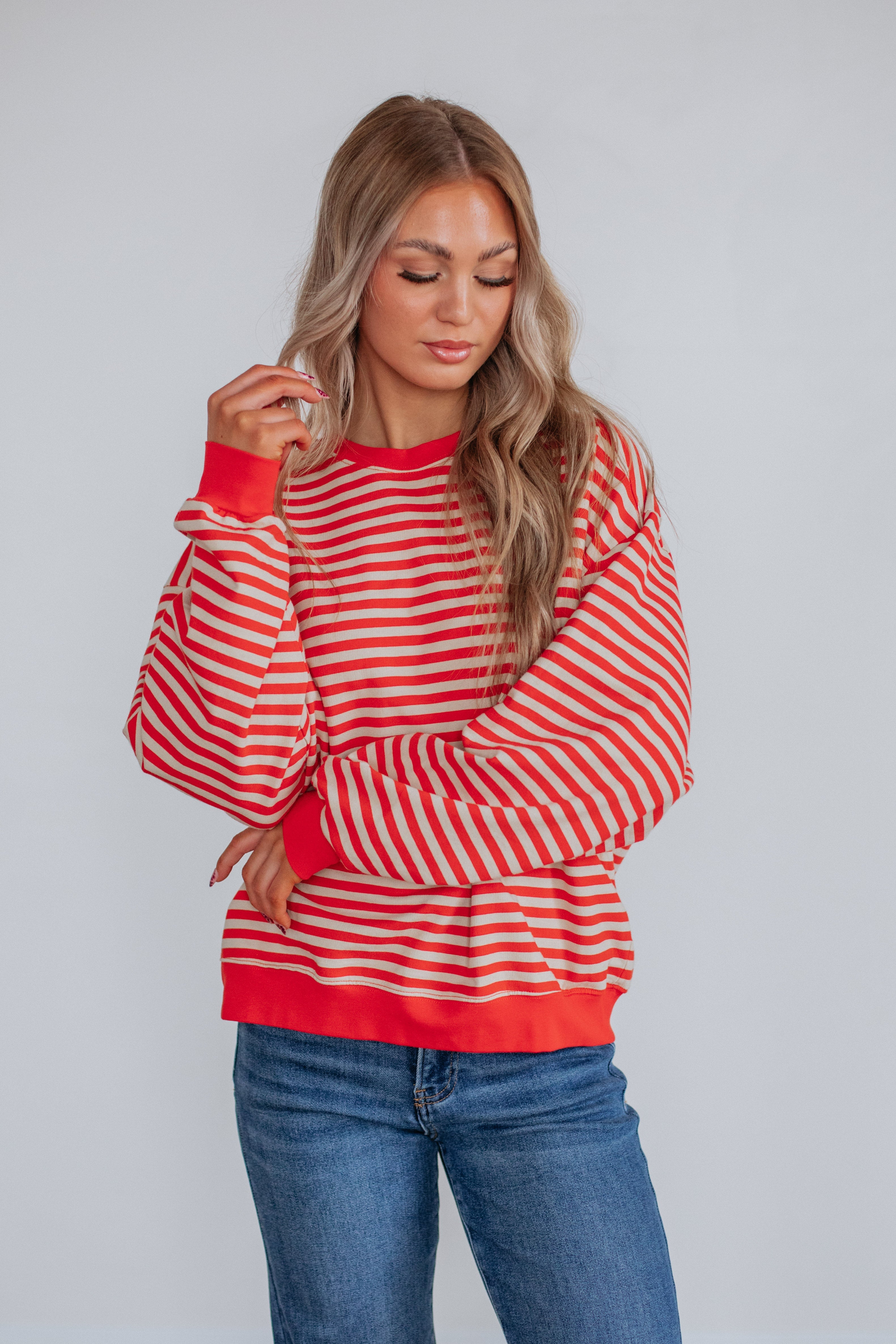 Baylee Striped Crewneck