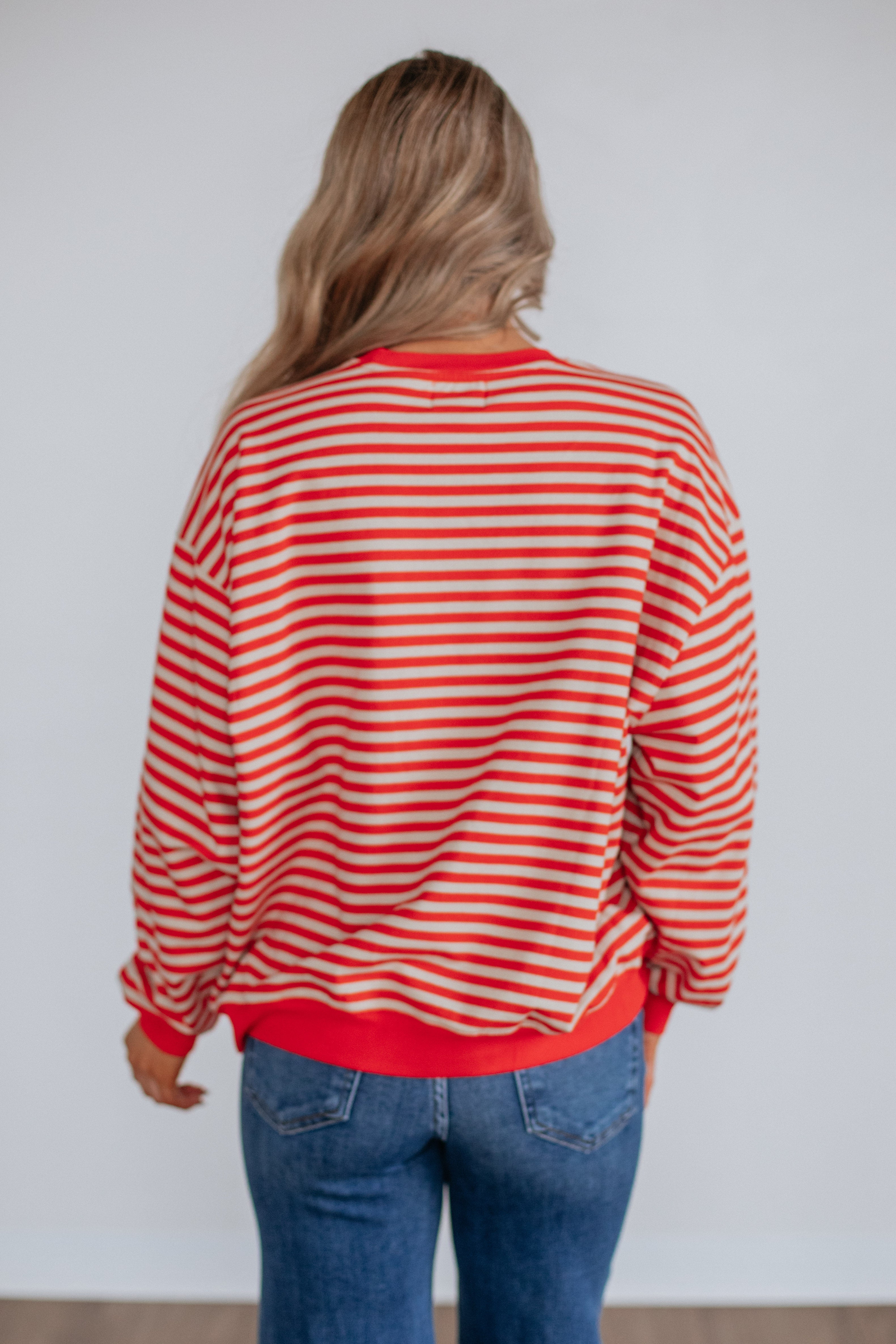Baylee Striped Crewneck