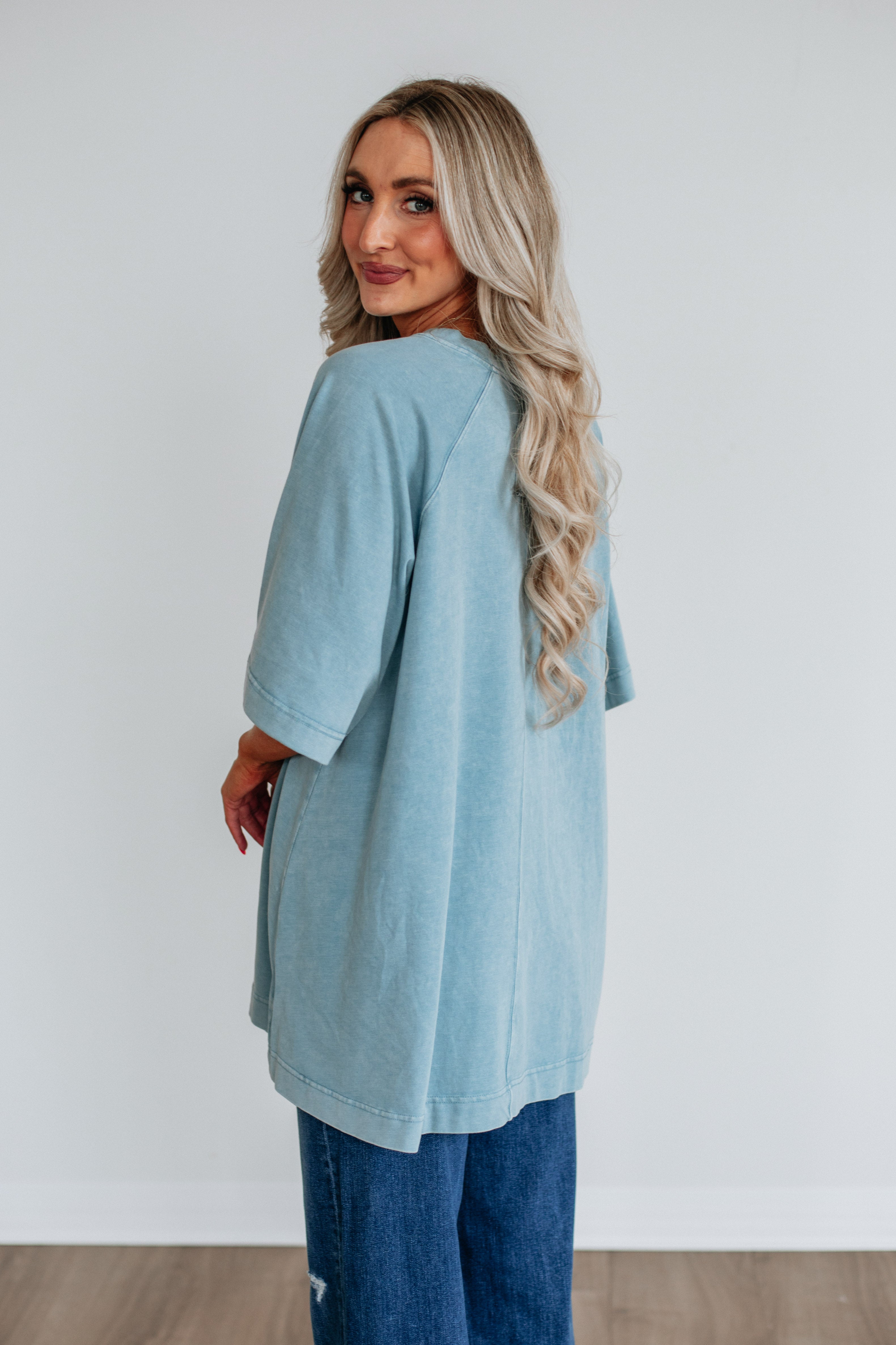 Skylen Oversized Tee - Dusty Coast
