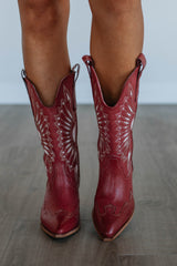 Someone Else's Problem Cowgirl Boots - Ruby