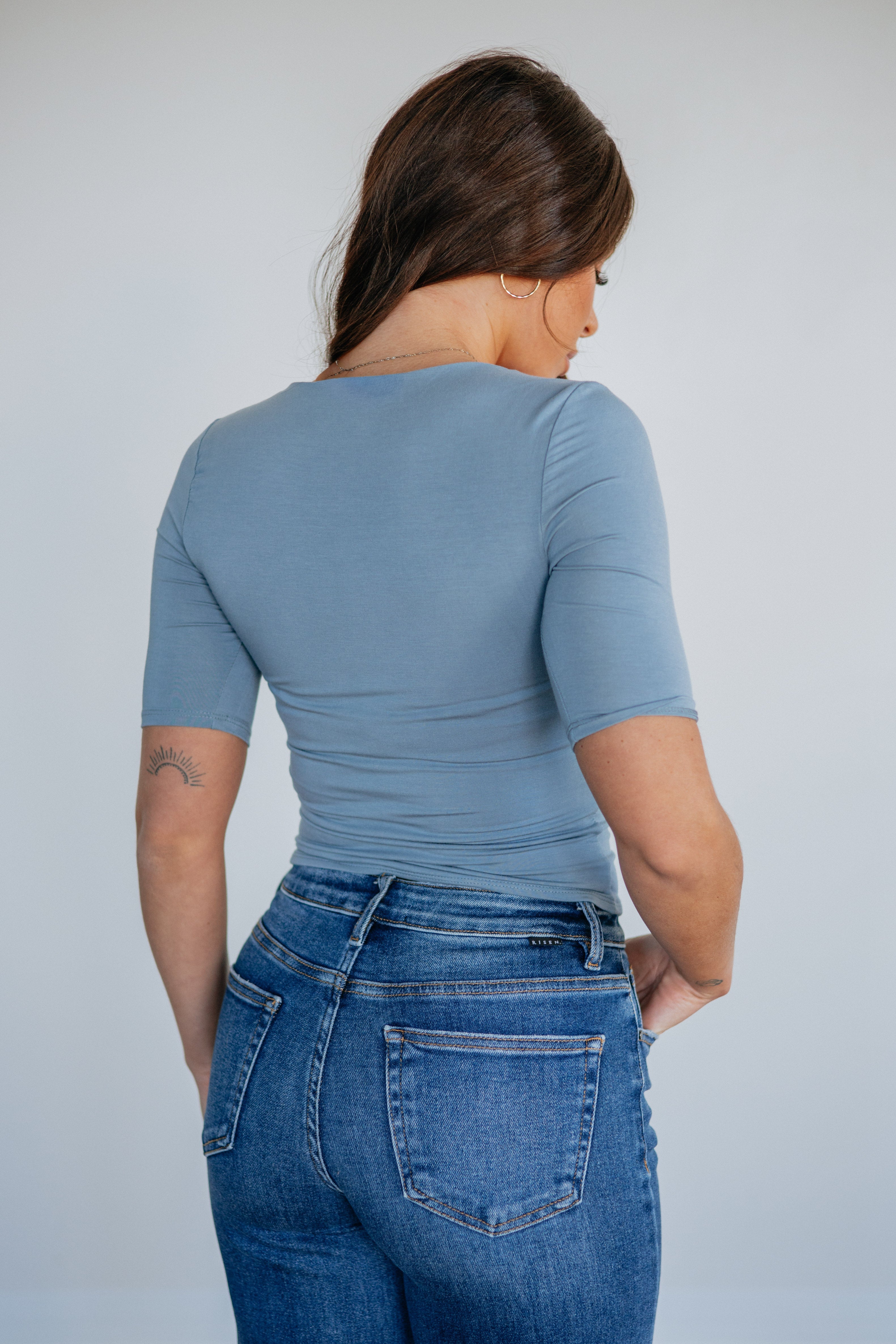 Spader Basic Top - Slate Blue