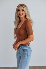 Spader Basic Top - Cinnamon