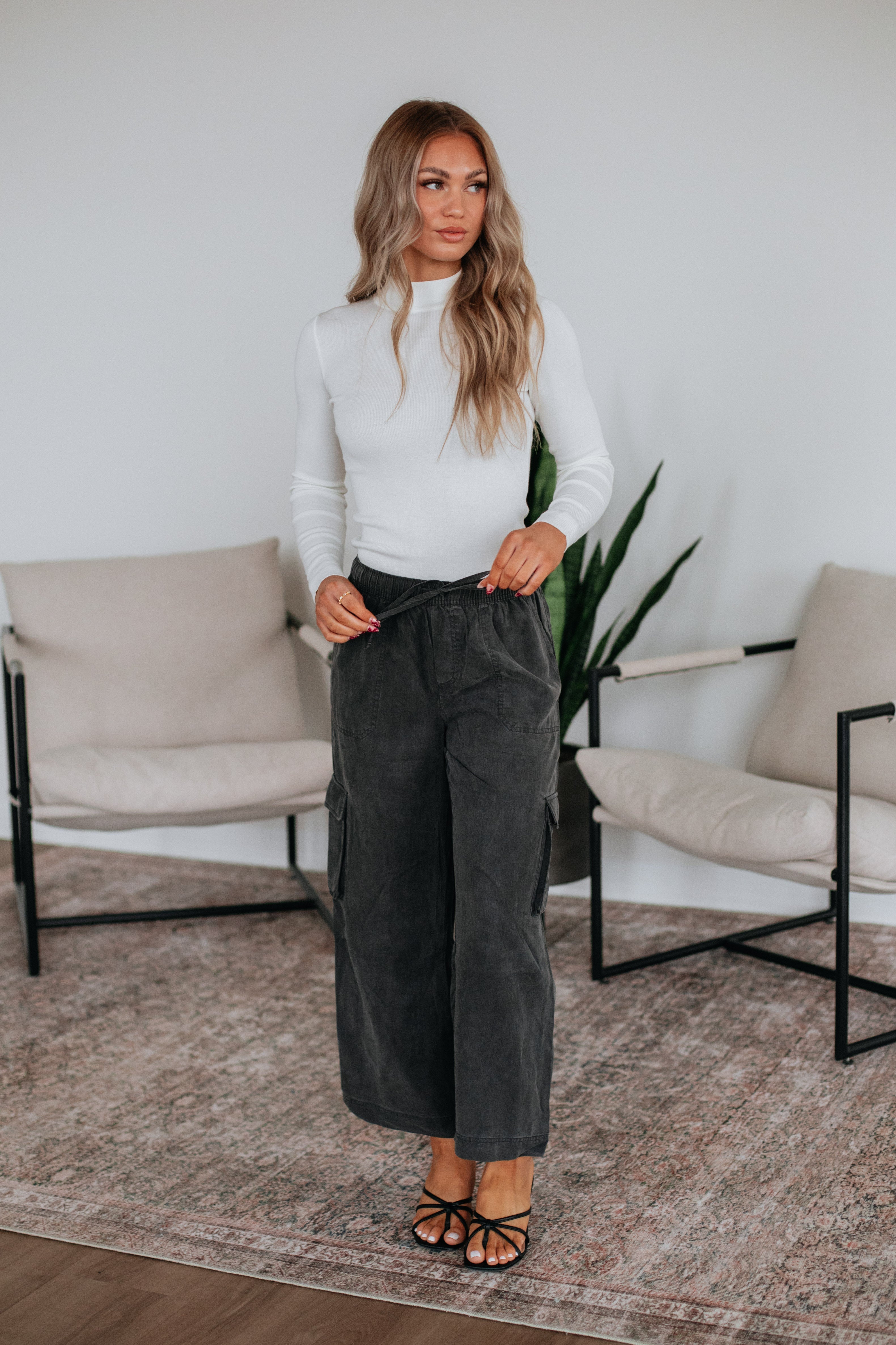 Wylie Cargo Pants - Charcoal