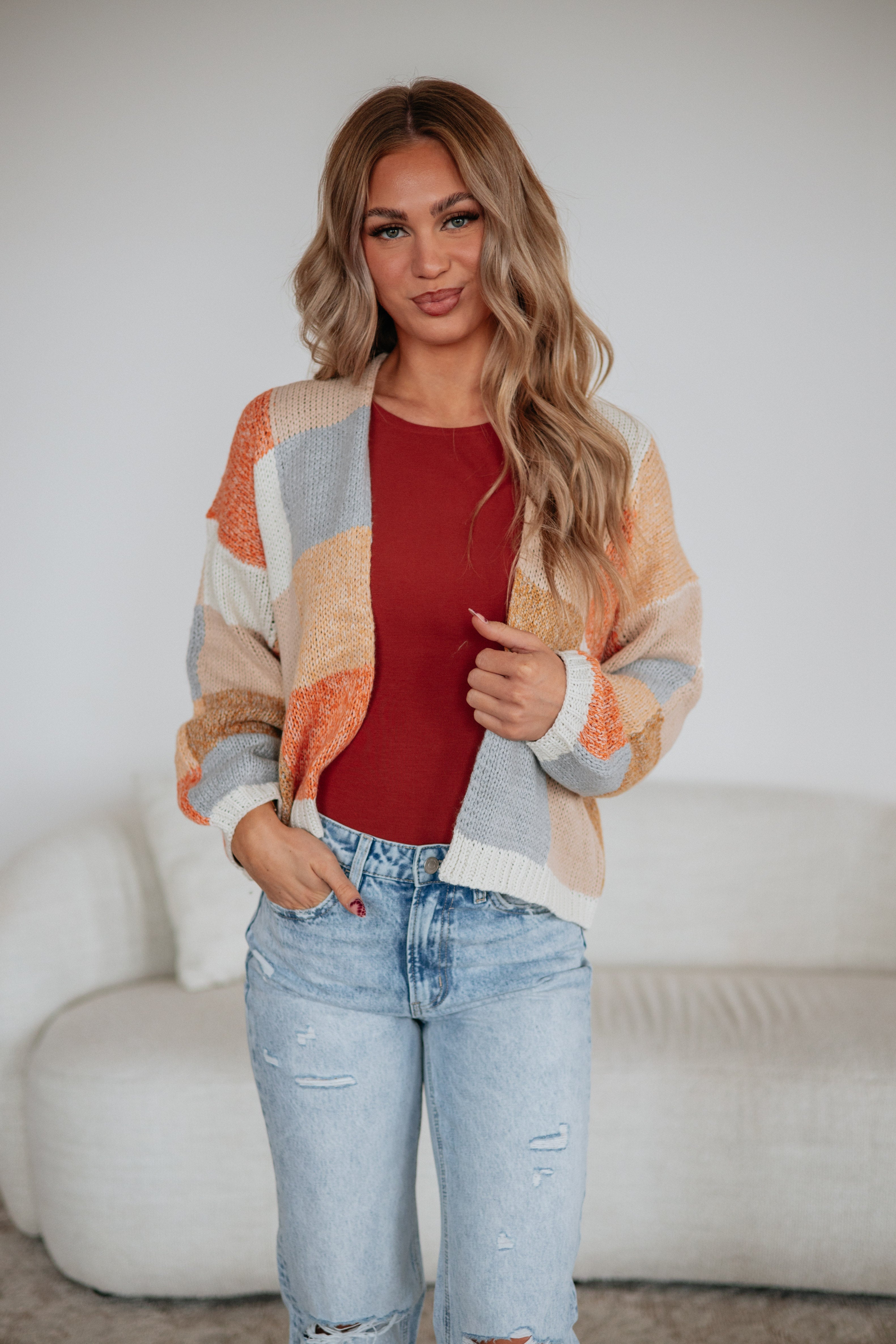 Reina Colorblock Cardigan