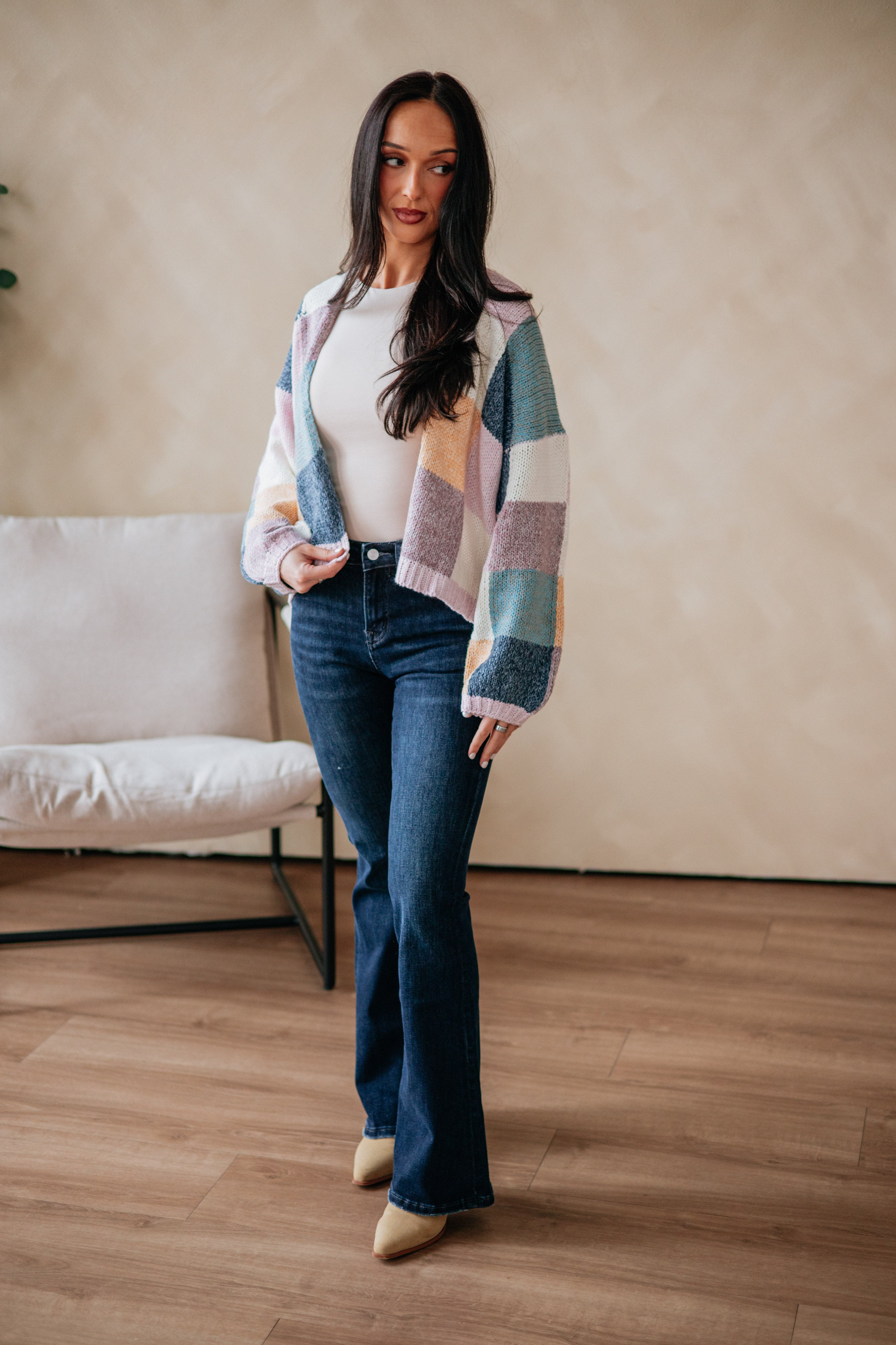 Reina Colorblock Cardigan