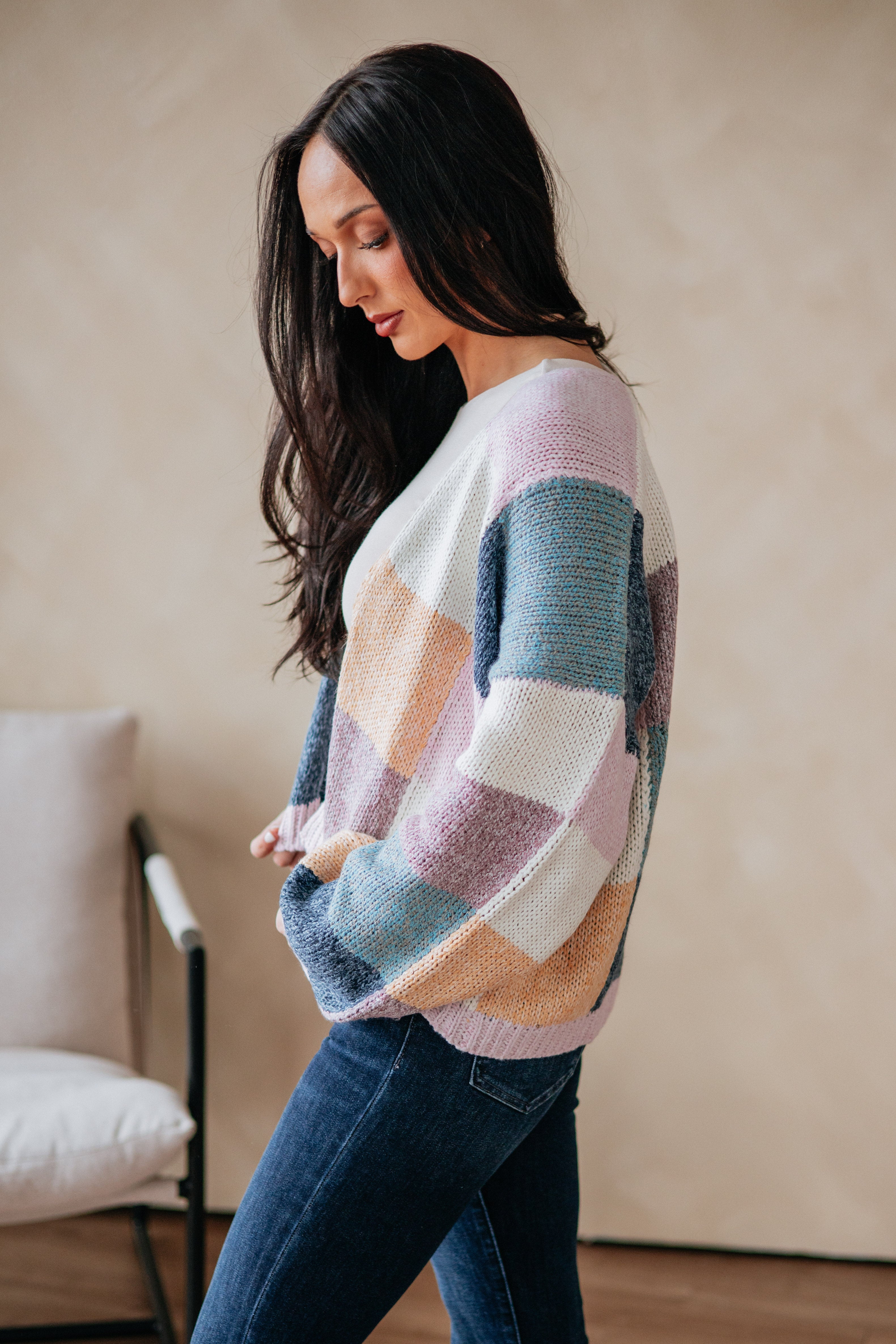 Reina Colorblock Cardigan