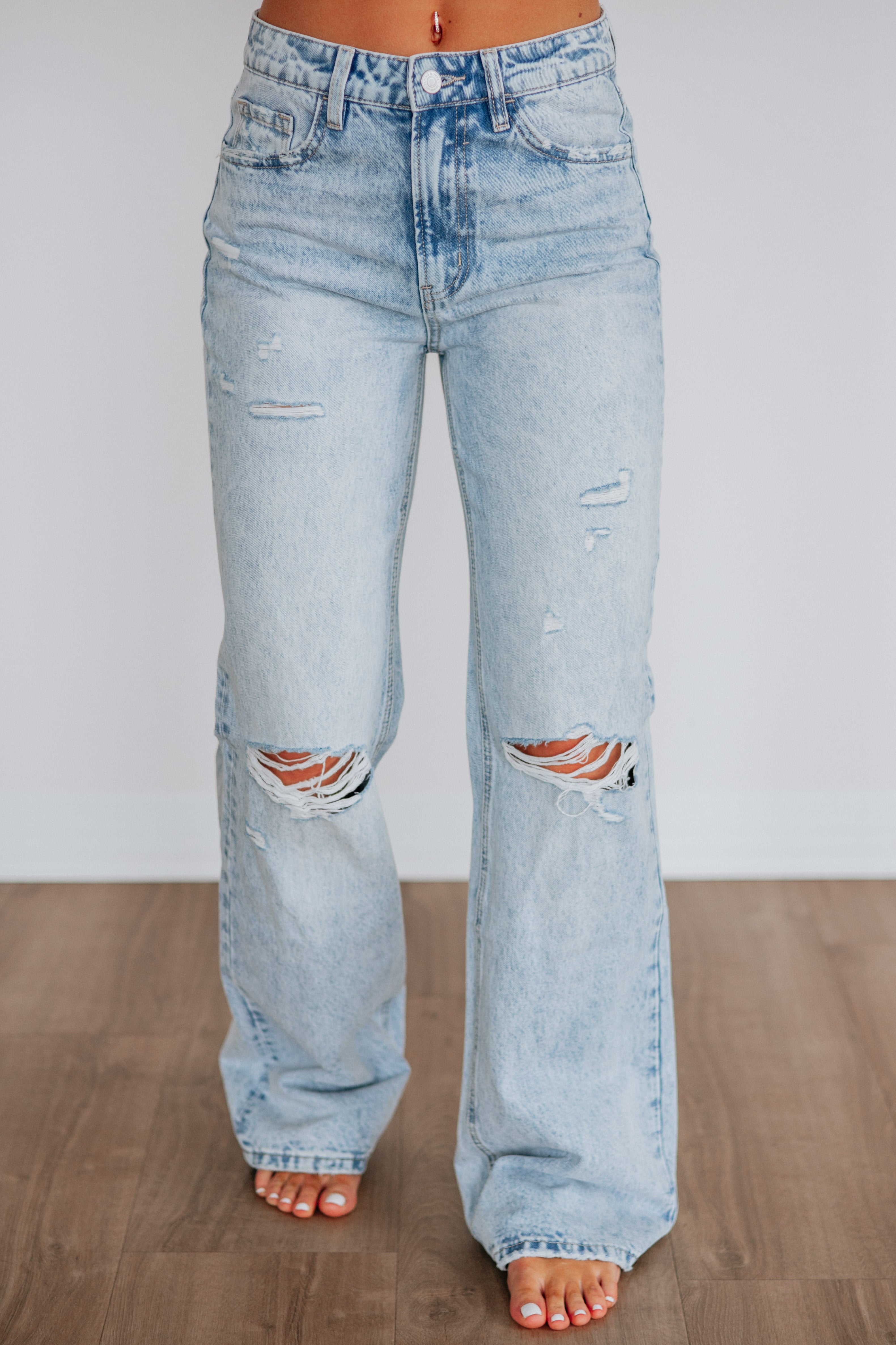Thea Flying Monkey Jeans - Vintage Light Wash