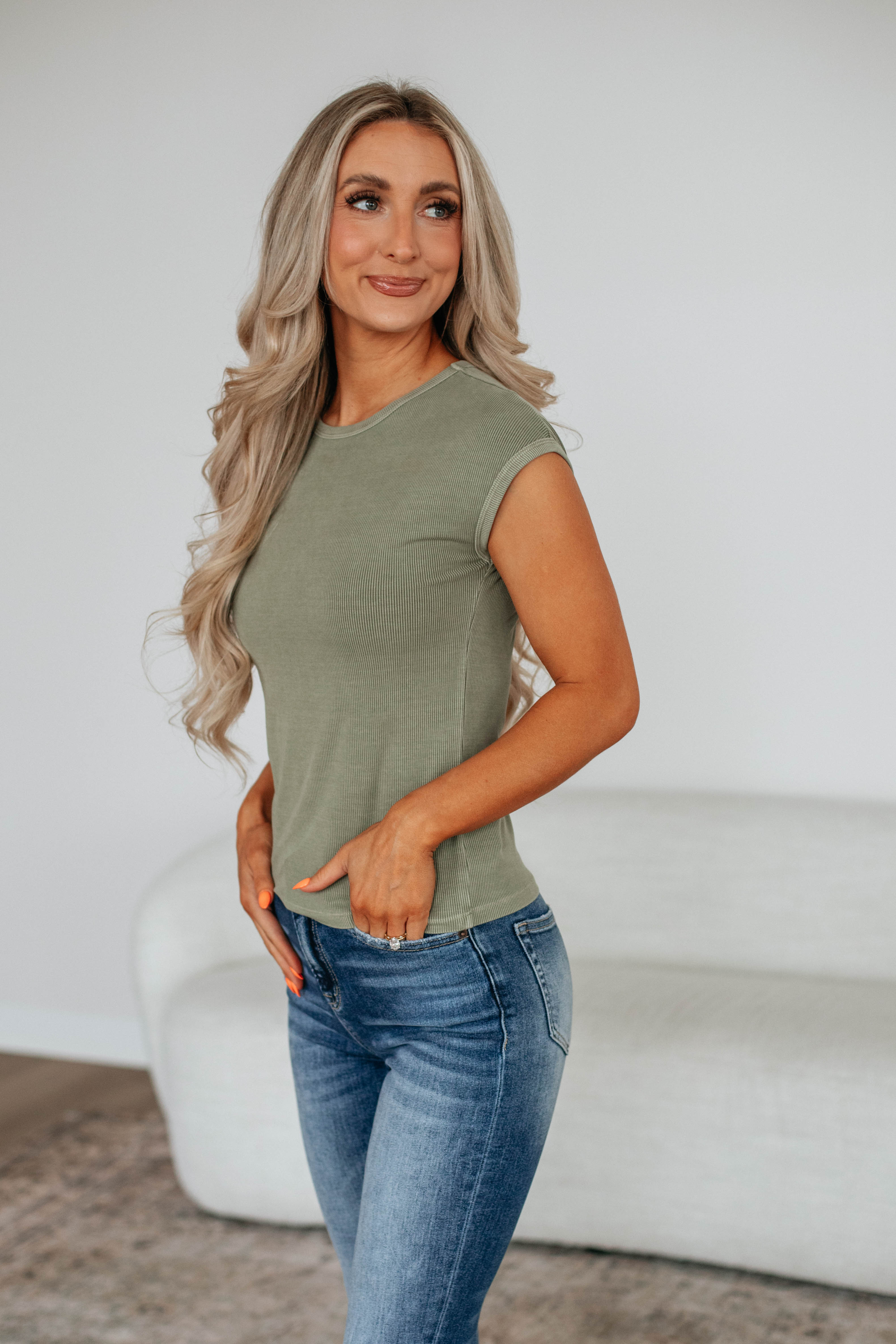 Kaelyn Ribbed Top