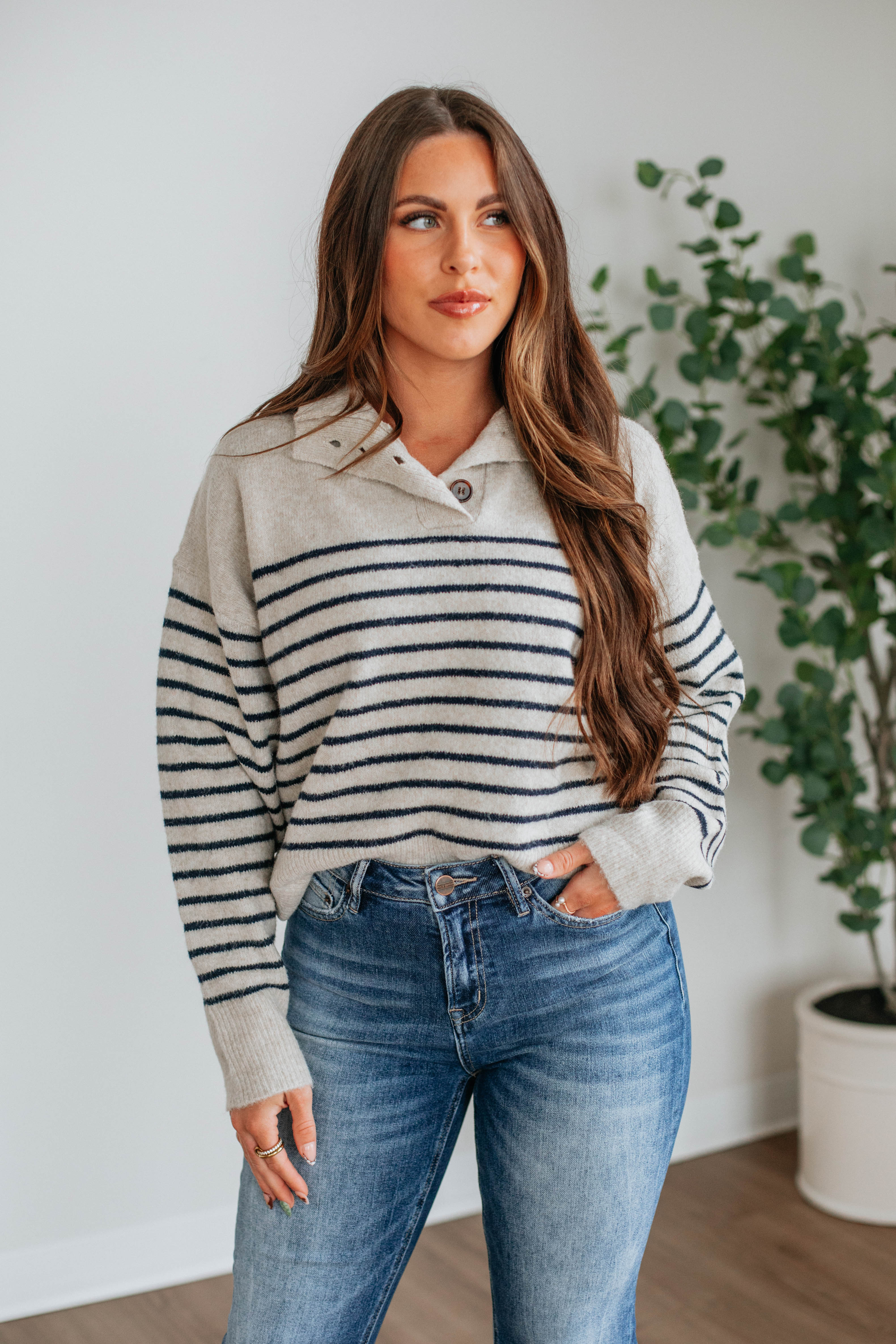 Tristen Striped Pullover