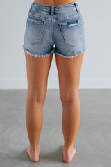 Sylvie Risen Shorts - Light Wash