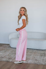 Taylar Track Pants - Blush